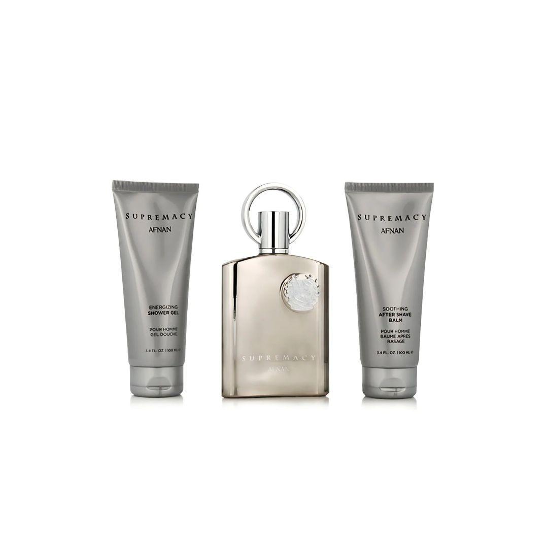 Perfume Afnan Supermacy Silver Pour Homme Edp 100ml Set 3pcs-1