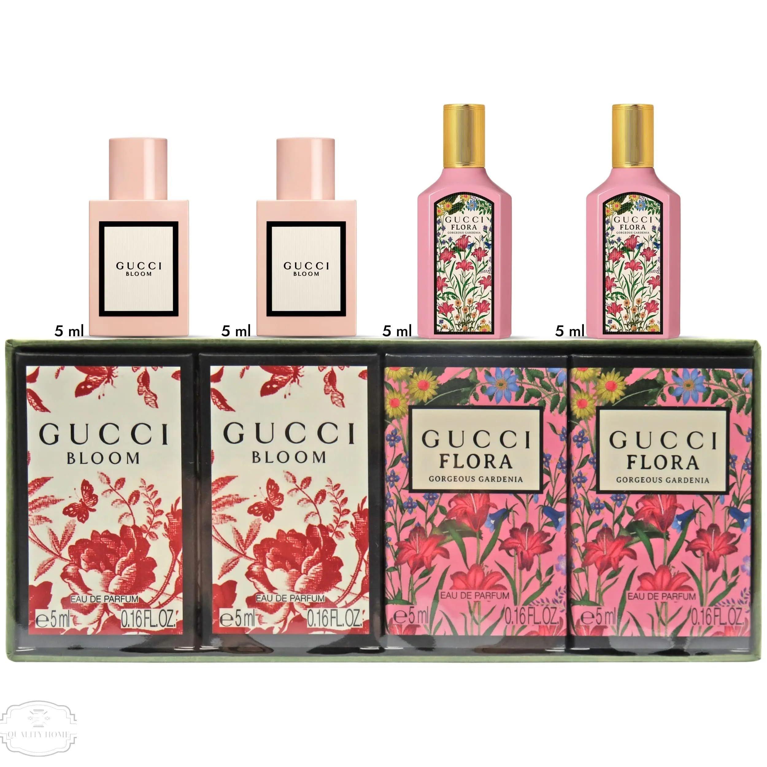 Gucci Bloom + Bloom + Flora + Flora Edp 5 Ml Set 4 Pcs Mujer-0