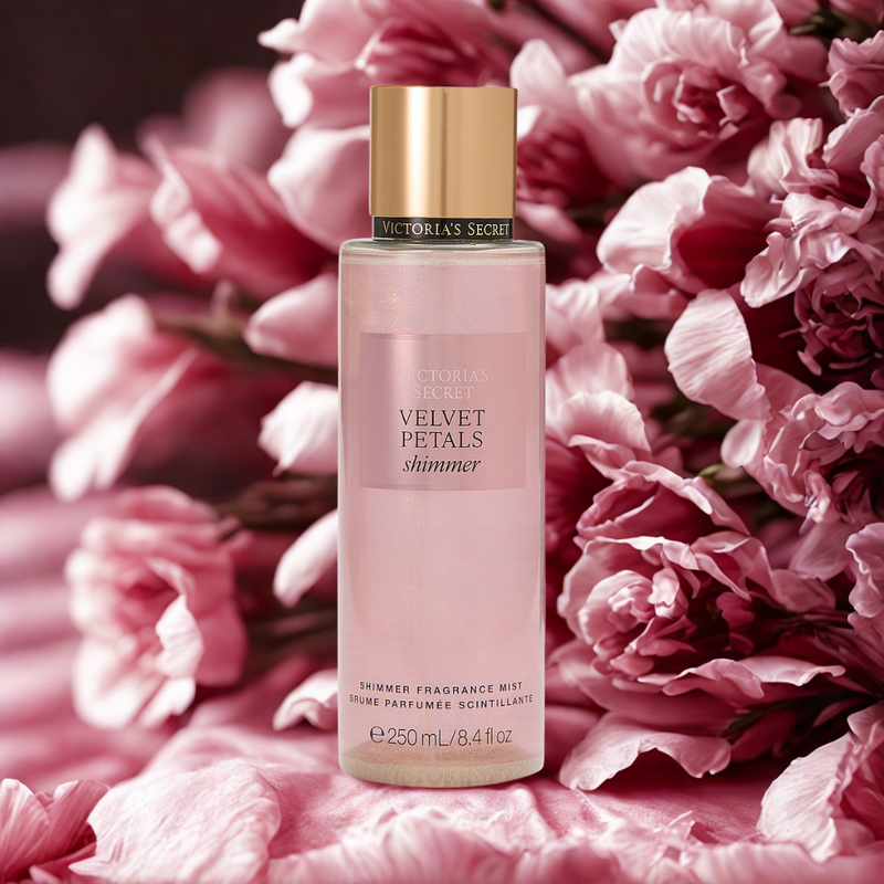 Victoria Secrets Velvet Petals Shimmer Body Splash 250ml Mujer Nuevo Formato-2