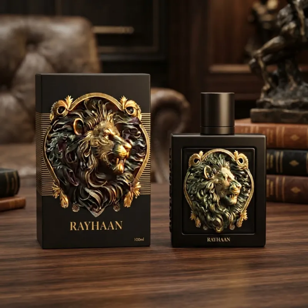 Rayhaan Lion Edp 100 Ml Perfume Frutal para Hombre-1