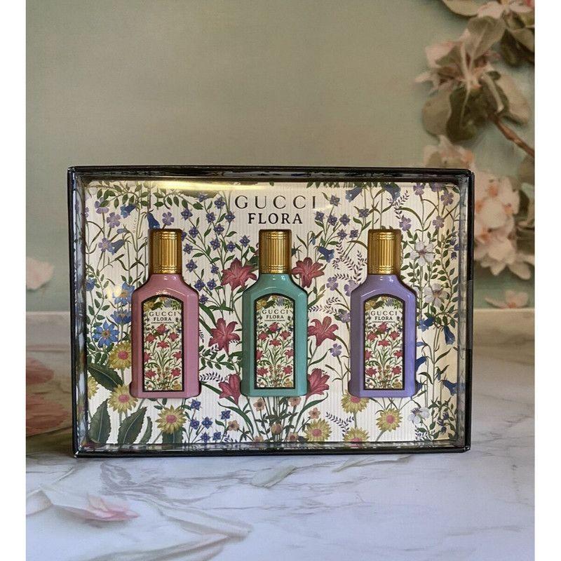 Set Gucci Mujer Flora Gorgeous Gardenia + Jasmine + Magnolia Edp 5 Ml 3 Pcs-2