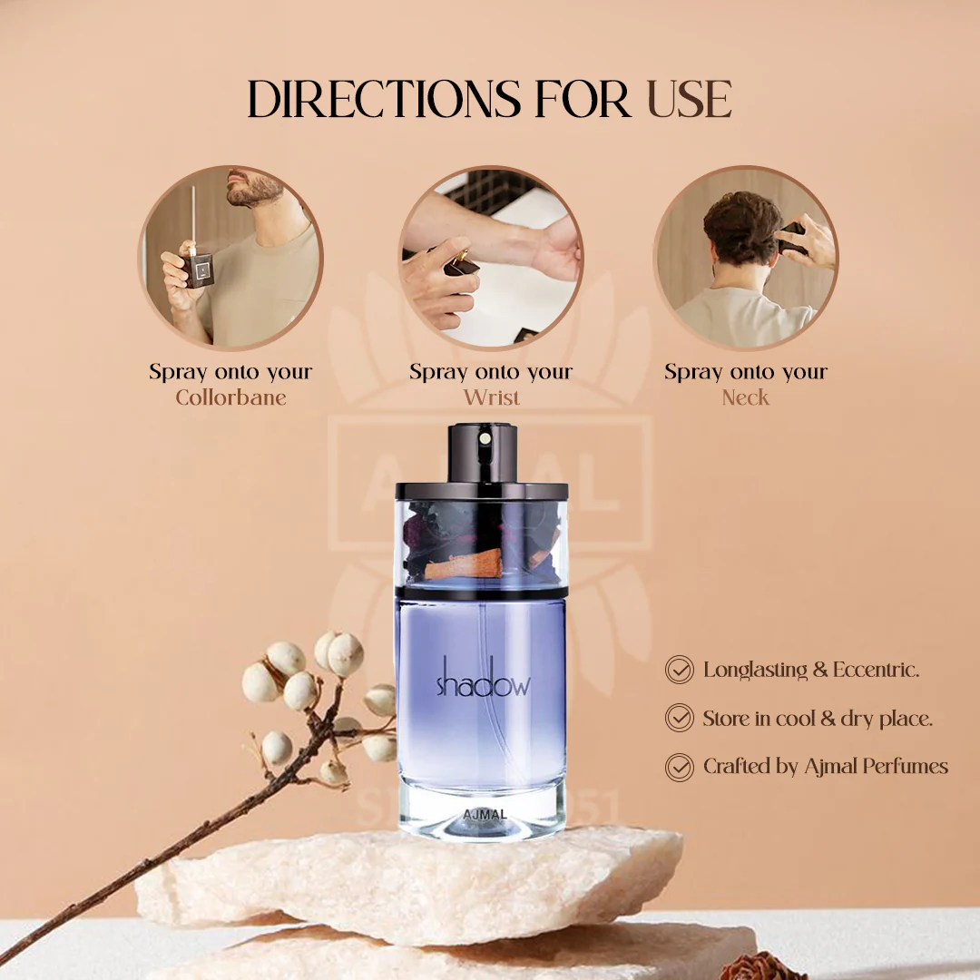 Perfumeria Ajmal Shadow Him Edp 75 Ml  Hombre-2