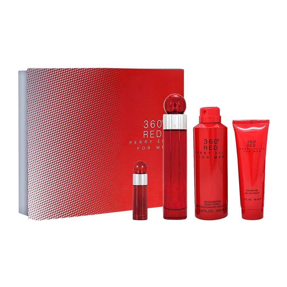 Estuche Perry Ellis 360 Red 100ml + 7,5ml+Deo+Sg -0