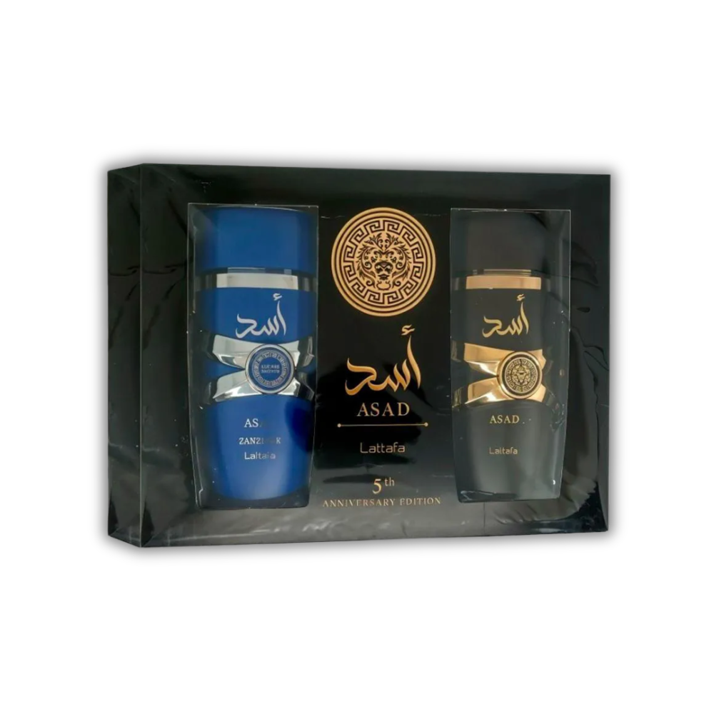 Set Lattafa Asad Edp 100 Ml + Asad Zanzibar Edp 100ml Hombre-2