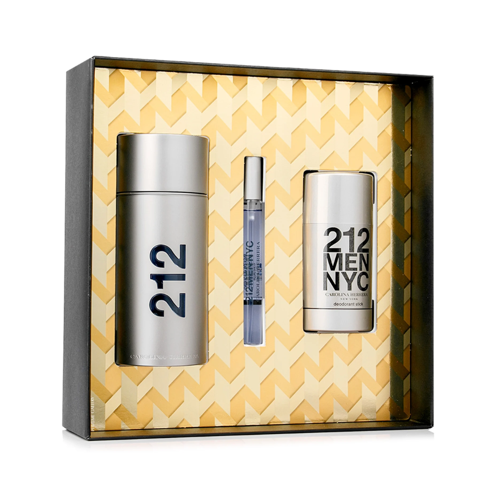 Carolina Herrera 212 Edt Estuche 100 Ml + 10 Ml + 75ml Deo Hombre-3