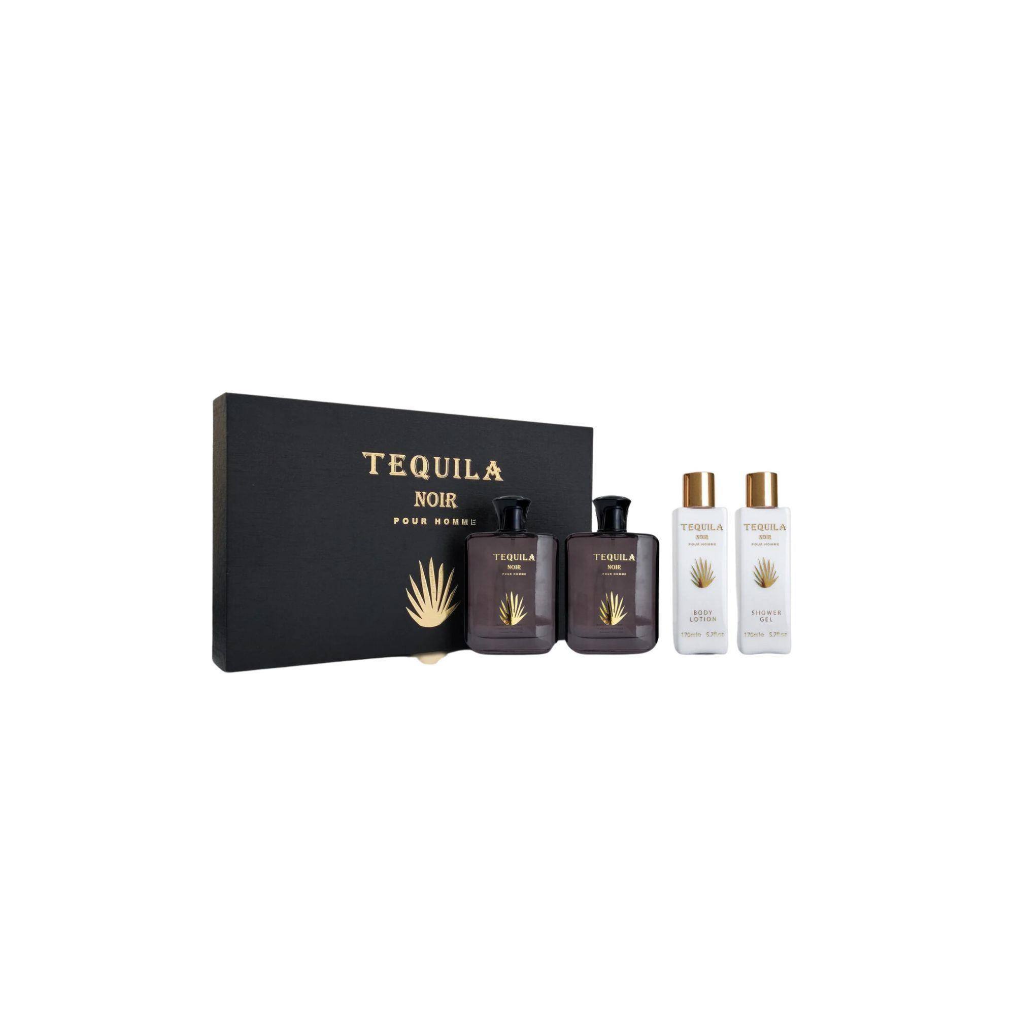 PerfumeBharara Tequila Noir Pour Homme Set Edp 100ml 4 pz-0