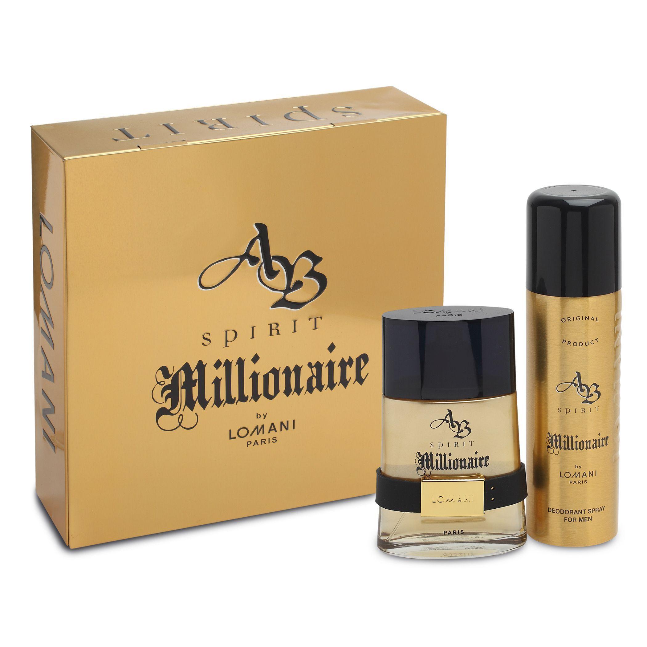 Perfume Abpirit Millionaire 100ml+ 100ml Deo-0