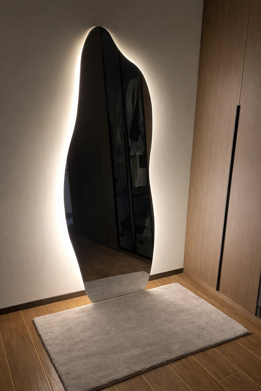 Espejo LED Cuerpo Entero 170x69 cm Luz Fr a C lida con Pedestal-6