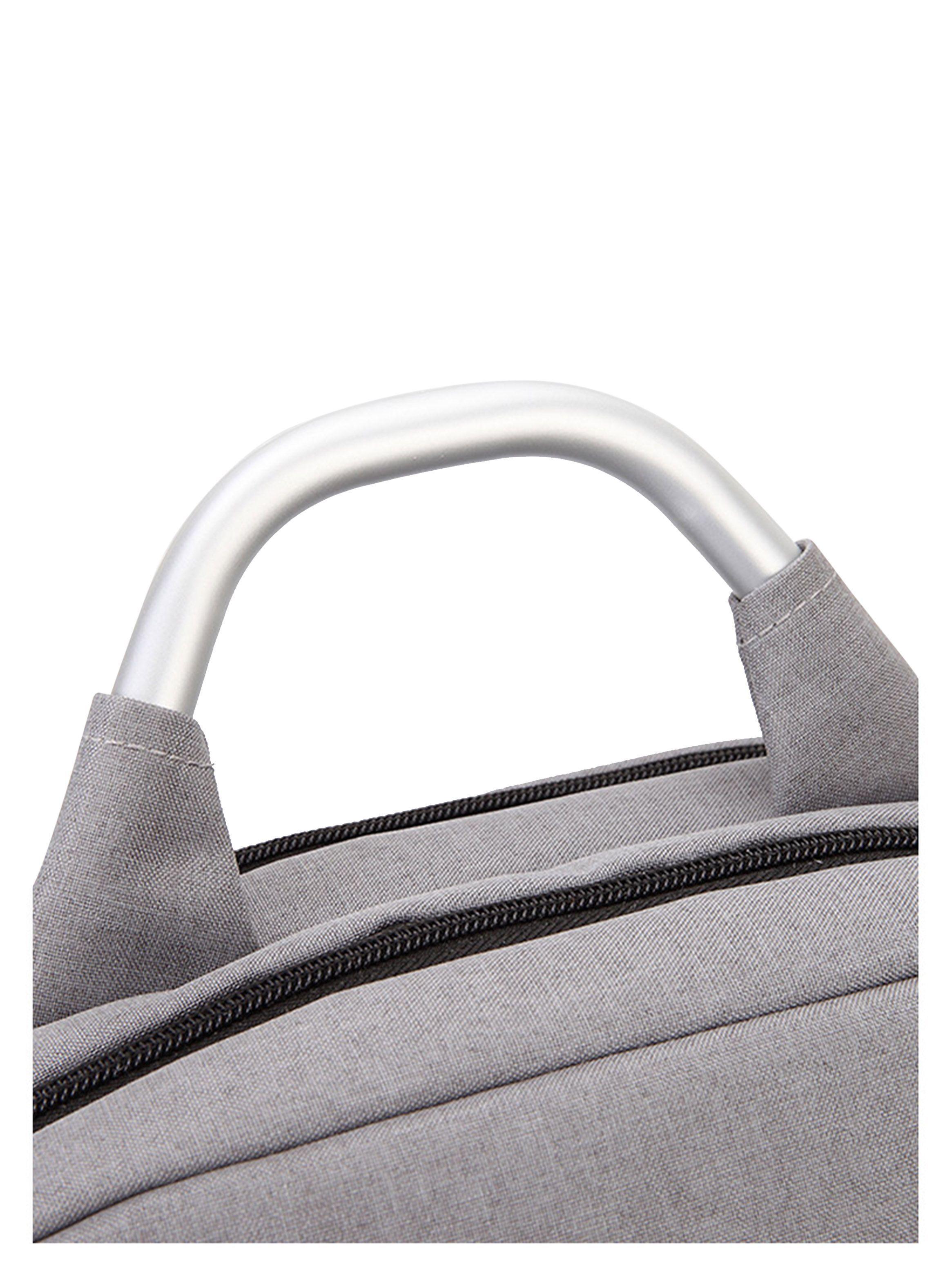 Mochila Multicompartimientos Para Ordenador Gris Unisex-3