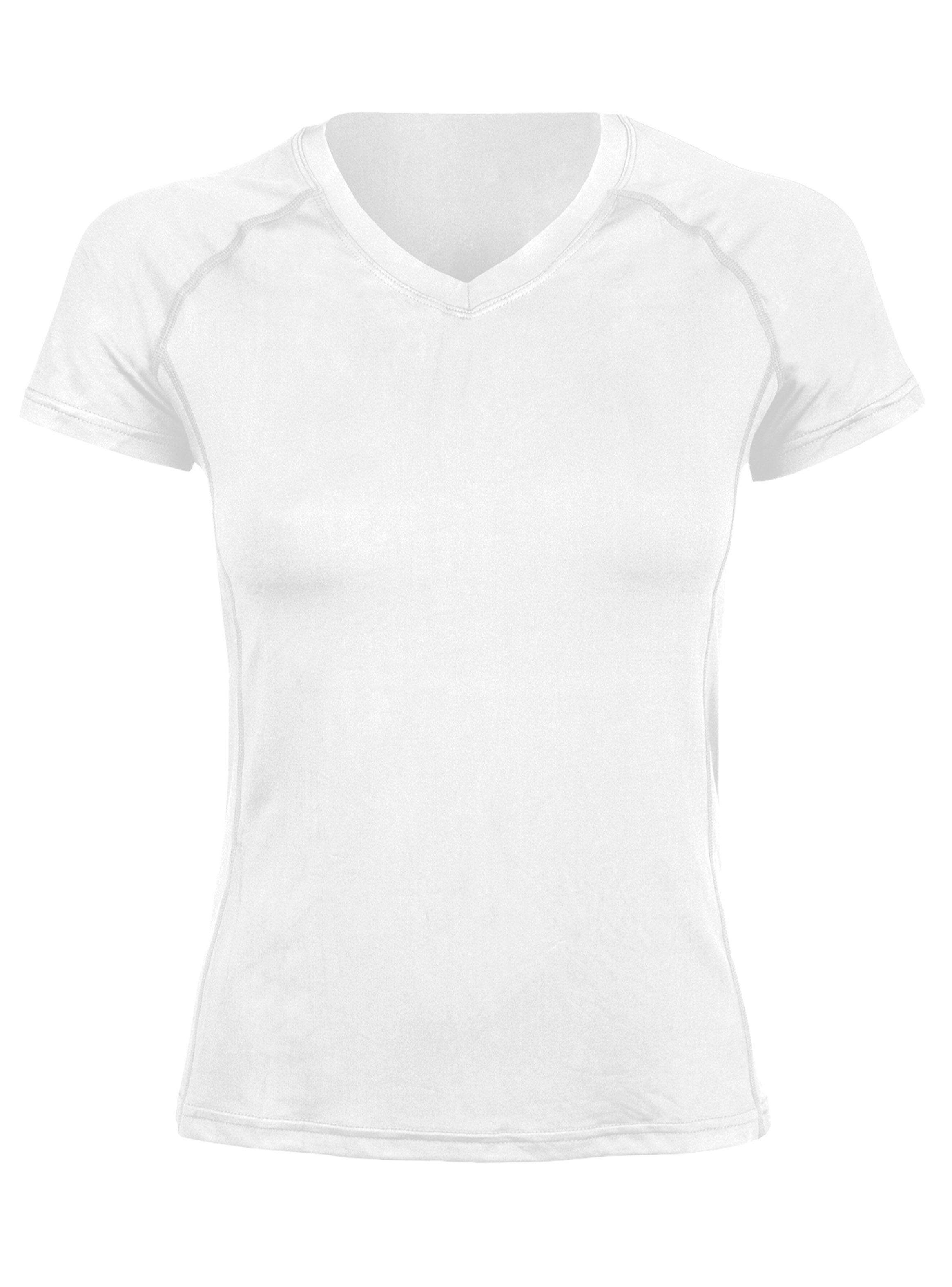 Polera Dry Fit Manga Corta Cuello V Cape Mujer-0