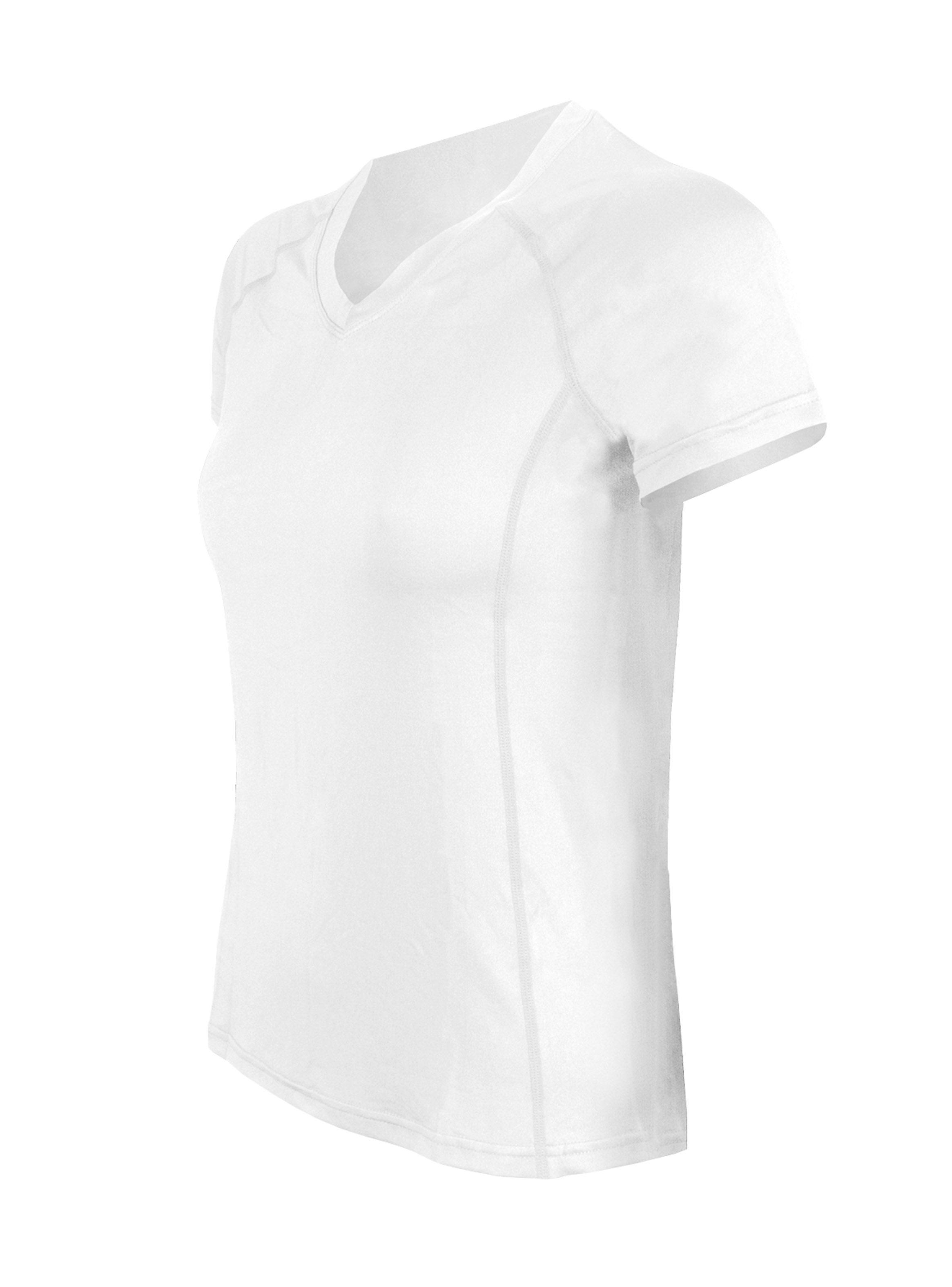 Polera Dry Fit Manga Corta Cuello V Cape Mujer-1