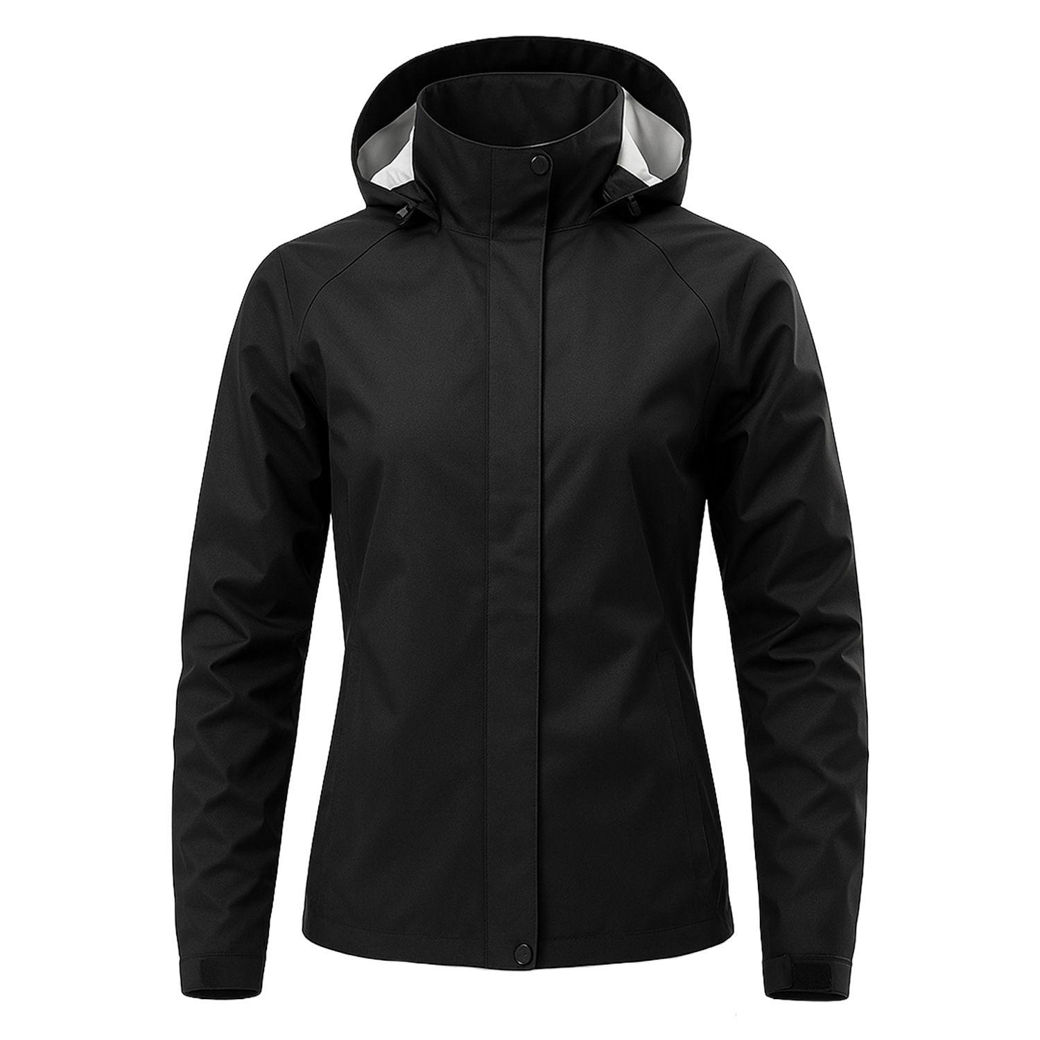 Tercera Capa 100% Impermeable Bengala Negro Mujer-0