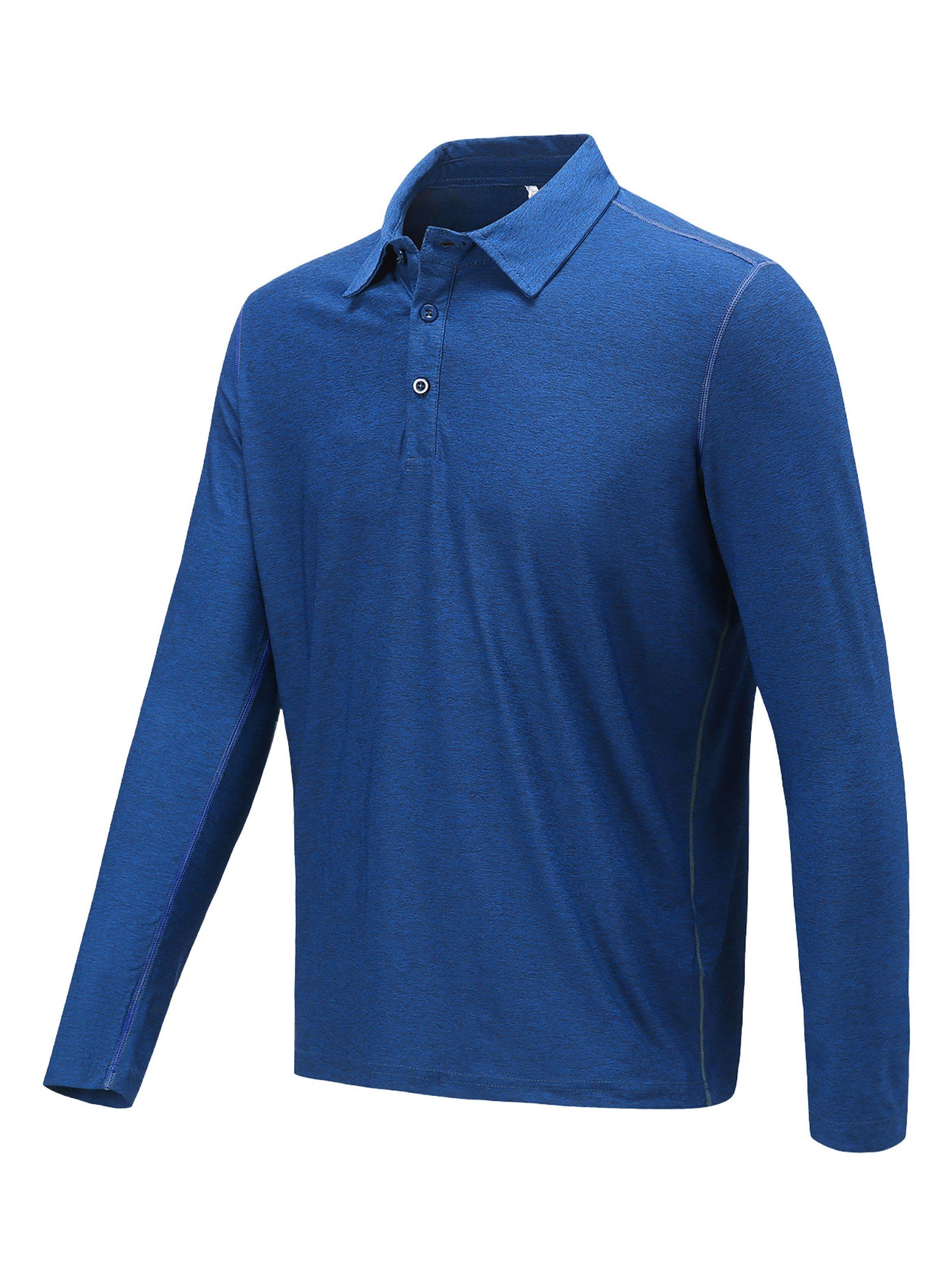 Polera Dry Fit Manga Larga Con Cuello Pale Hombre-1