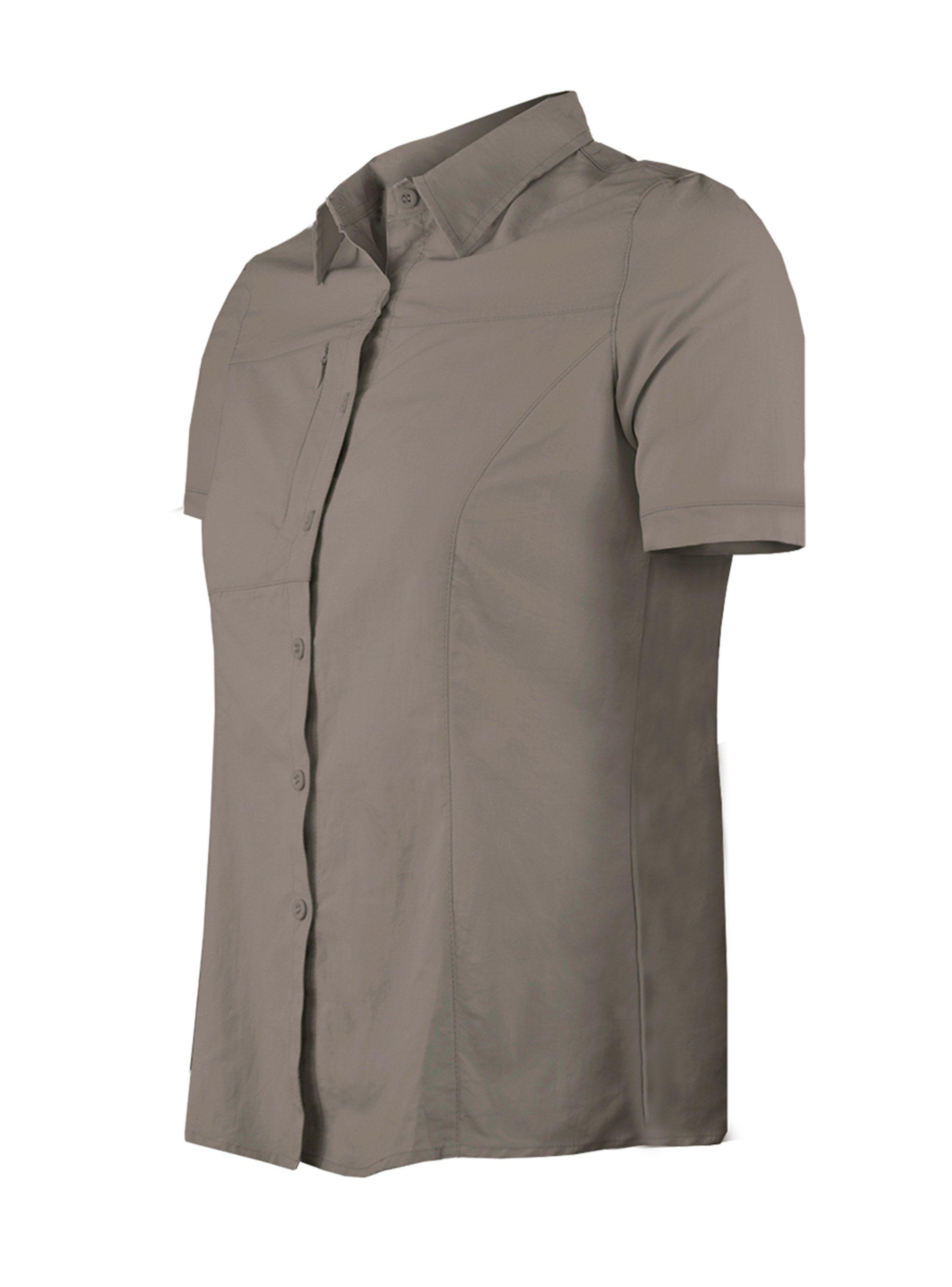 Blusa Trekking Ripstop Manga Corta UPF50 Fénec Mujer-1