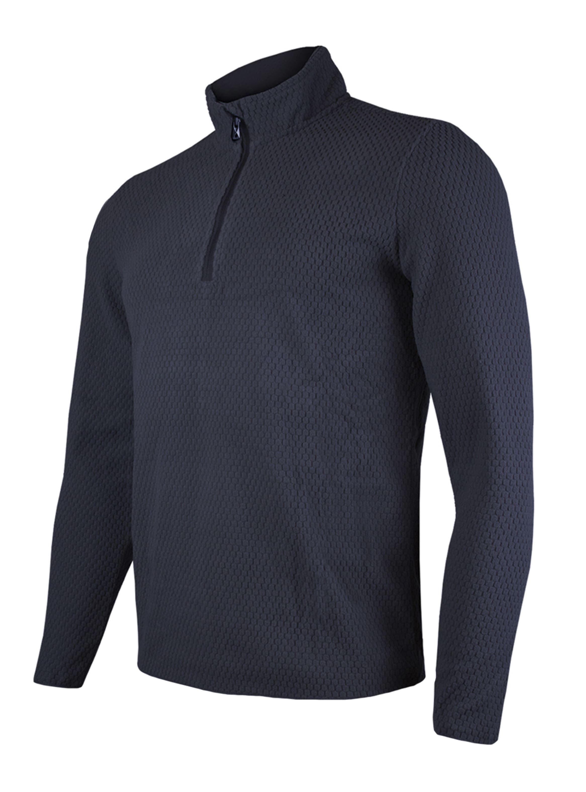 Polera Micropolar Panal Segunda Capa con Cierre Culpeo Pro Hombre-1