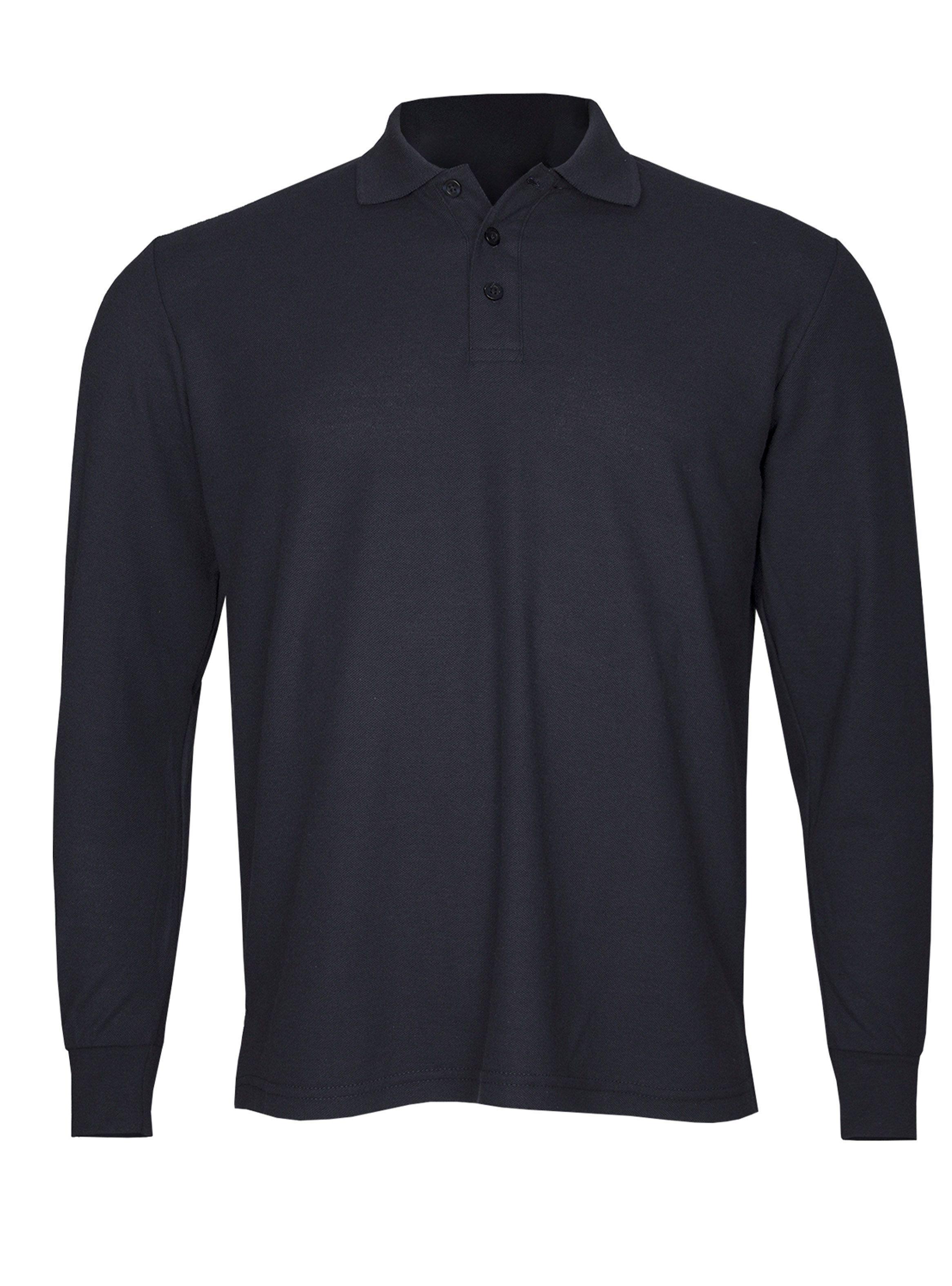 Polera Algodón Pique Manga Larga Velox Hombre-0