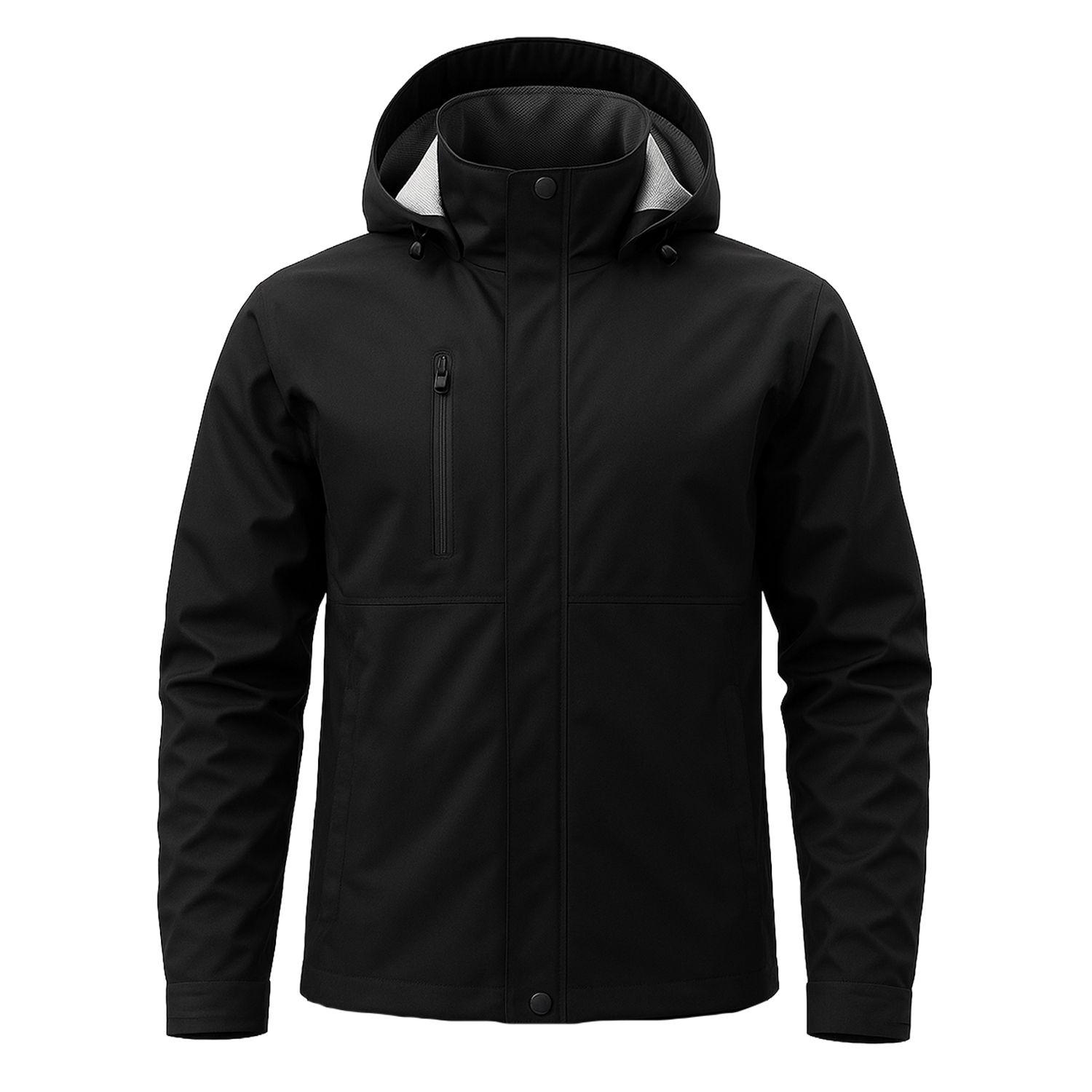 Tercera Capa 100% Impermeable Bengala Negro Hombre-0