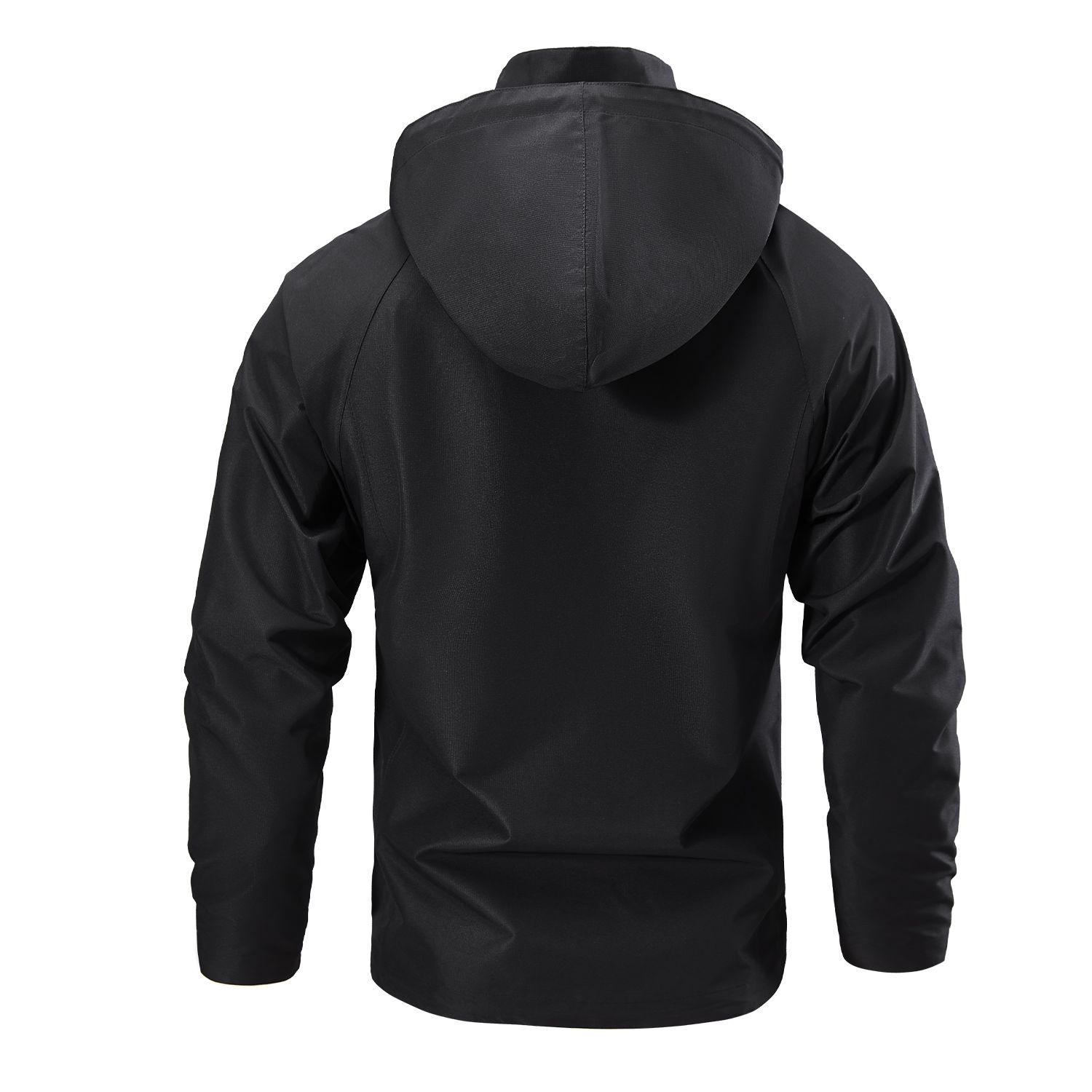 Tercera Capa 100% Impermeable Bengala Negro Hombre-2