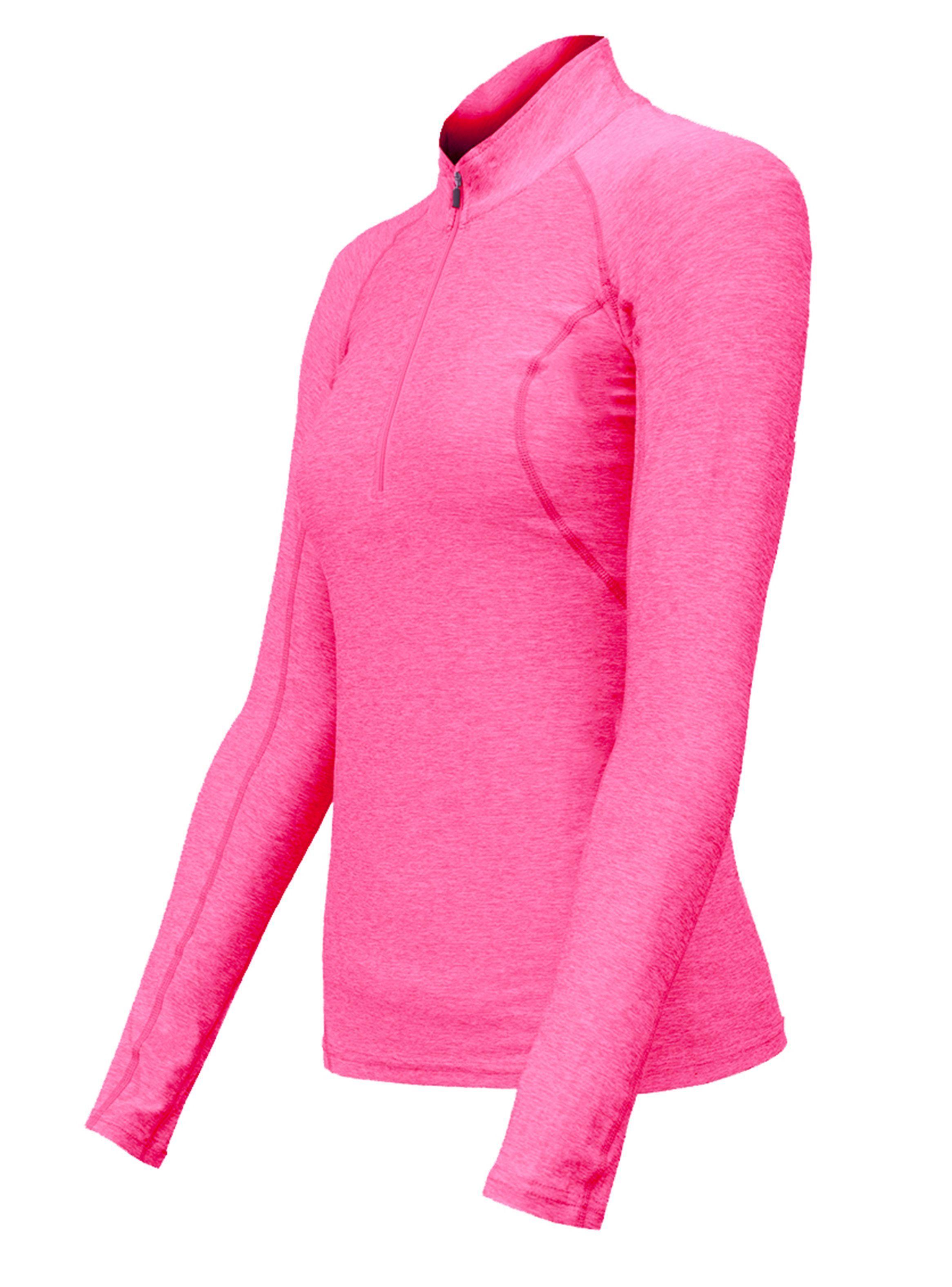 Polera Dry Fit Manga Larga Con Cierre Pale Mujer-1