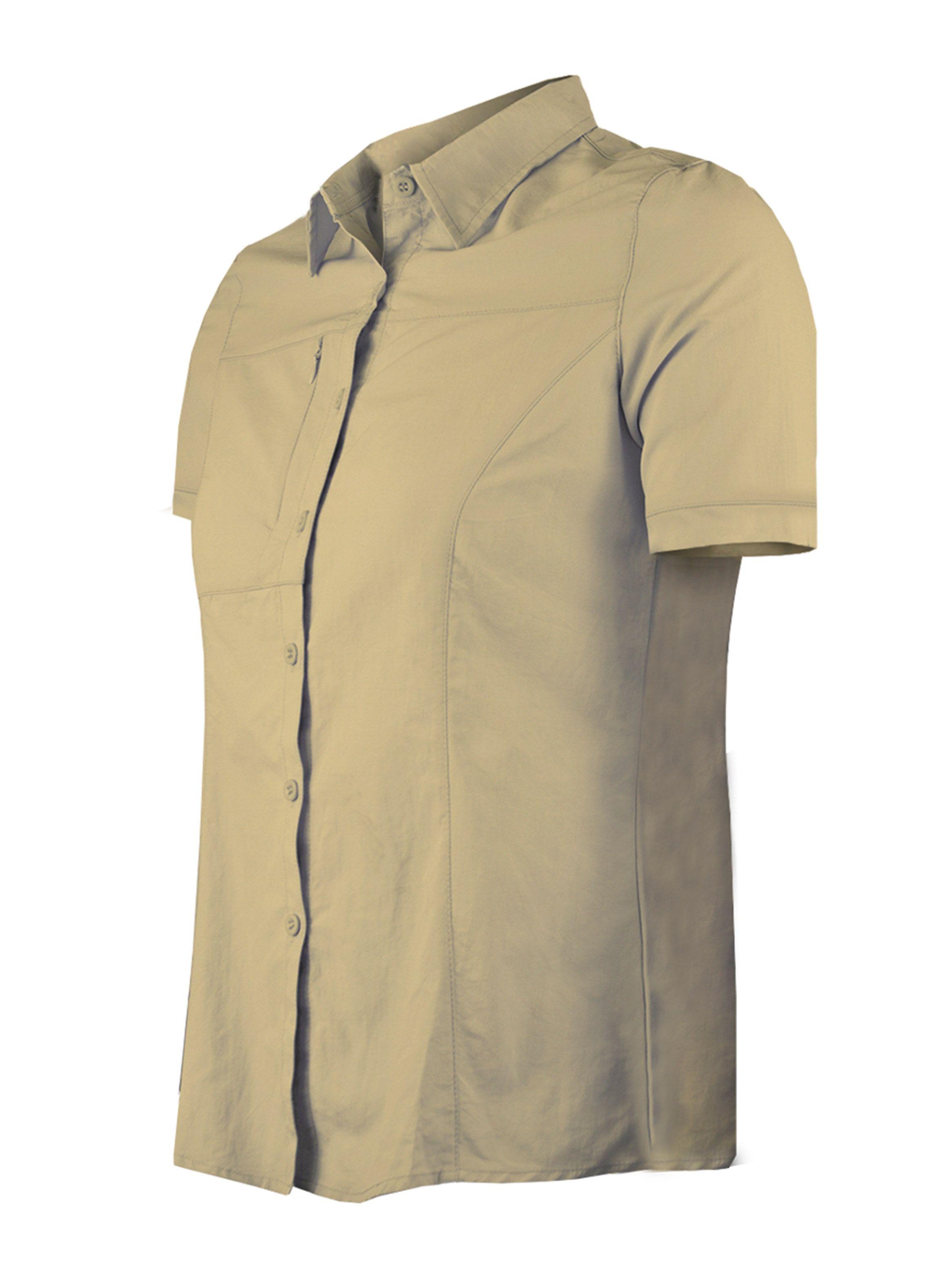 Blusa Trekking Ripstop Manga Corta UPF50 Fénec Mujer-1