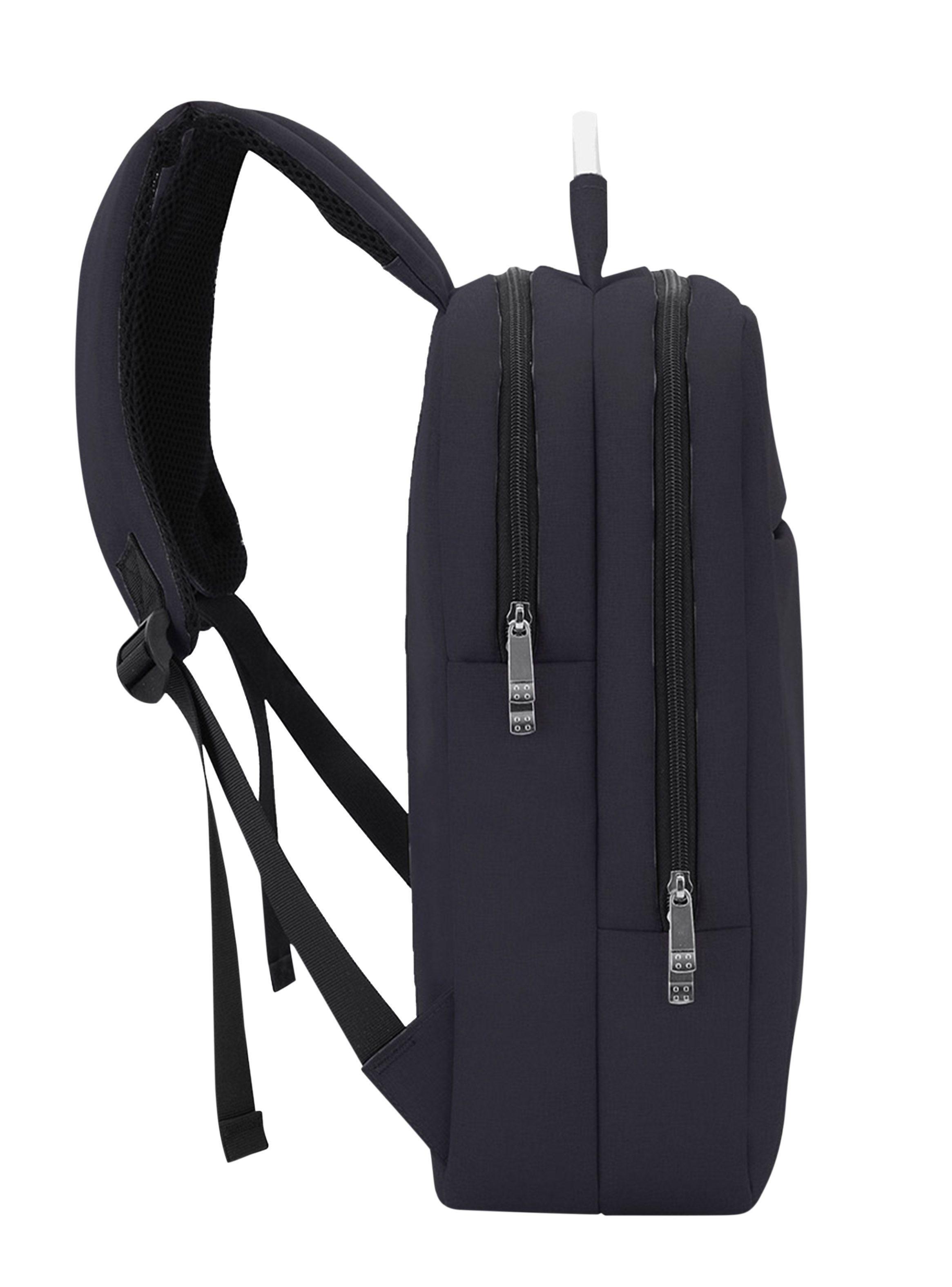 Mochila Multicompartimientos Para Ordenador Azul Unisex-1