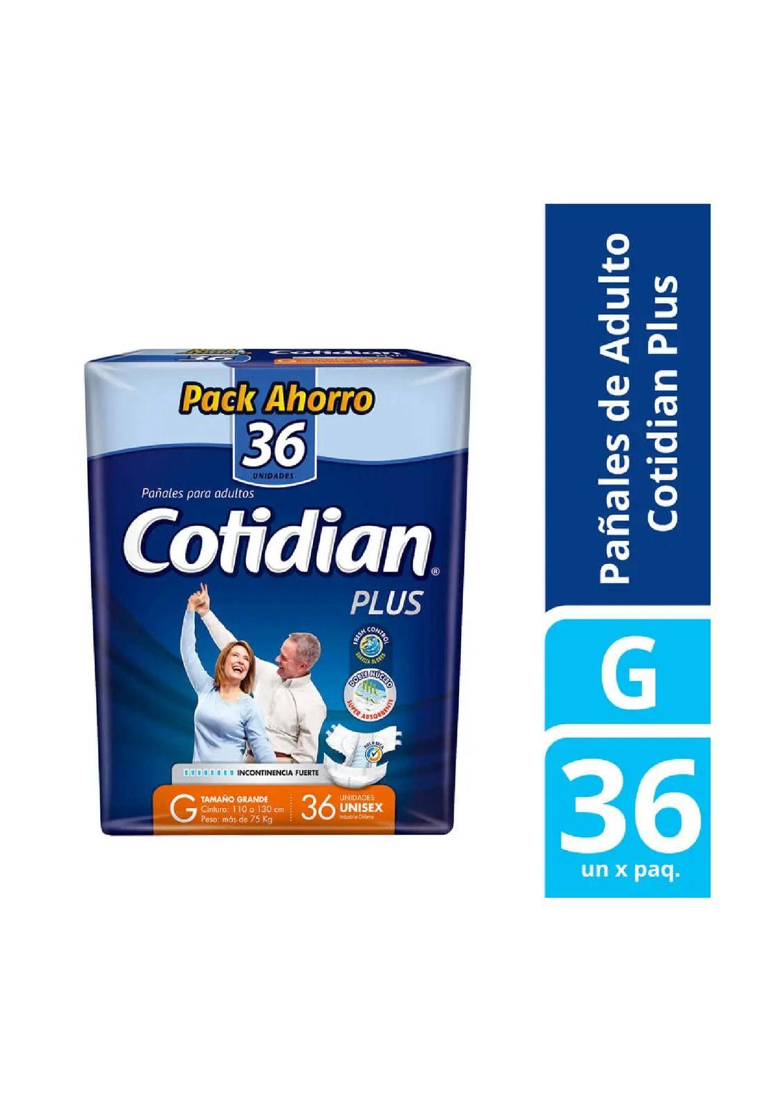 Pañales Cotidian Plus Grande X 36-0
