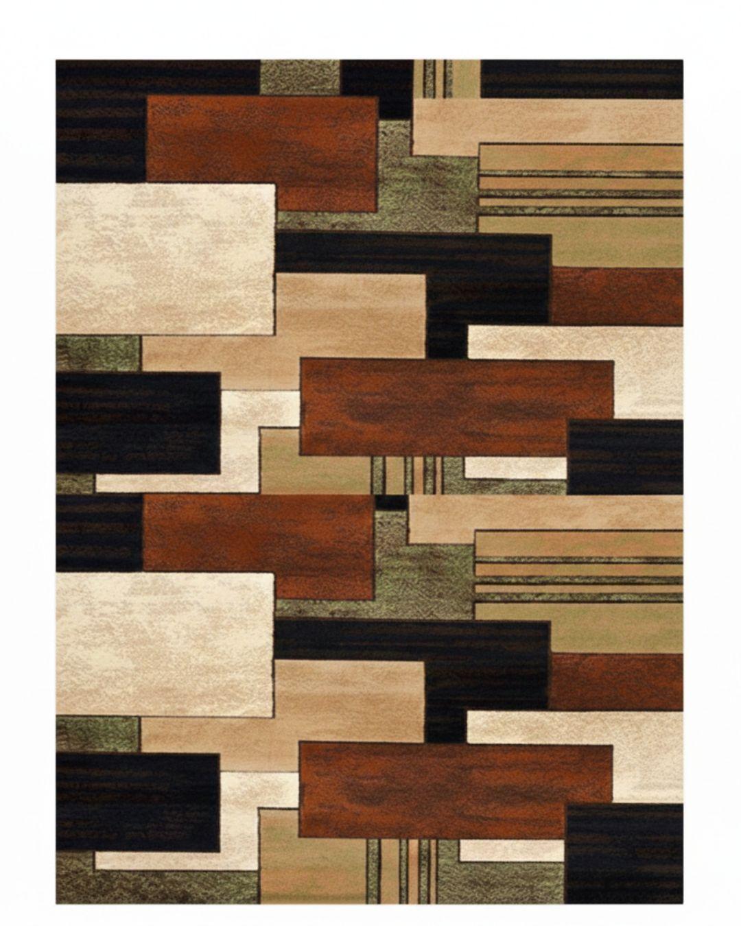 ALFOMBRAS 3D DISEÑO MODERNO ANTIDESLIZANTE 160x200 PARA TU LIVING-WYM-2