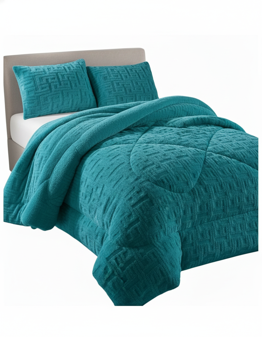 Cobertores de inverno texturizado con chiporro KING-TF-2