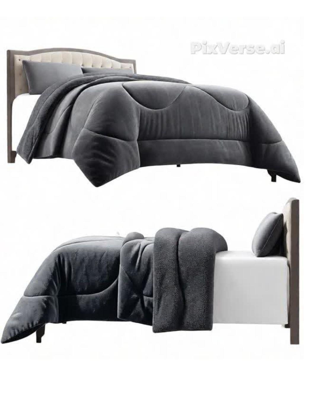 Cobertores de inverno  Plush con chiporro KING-TF-2