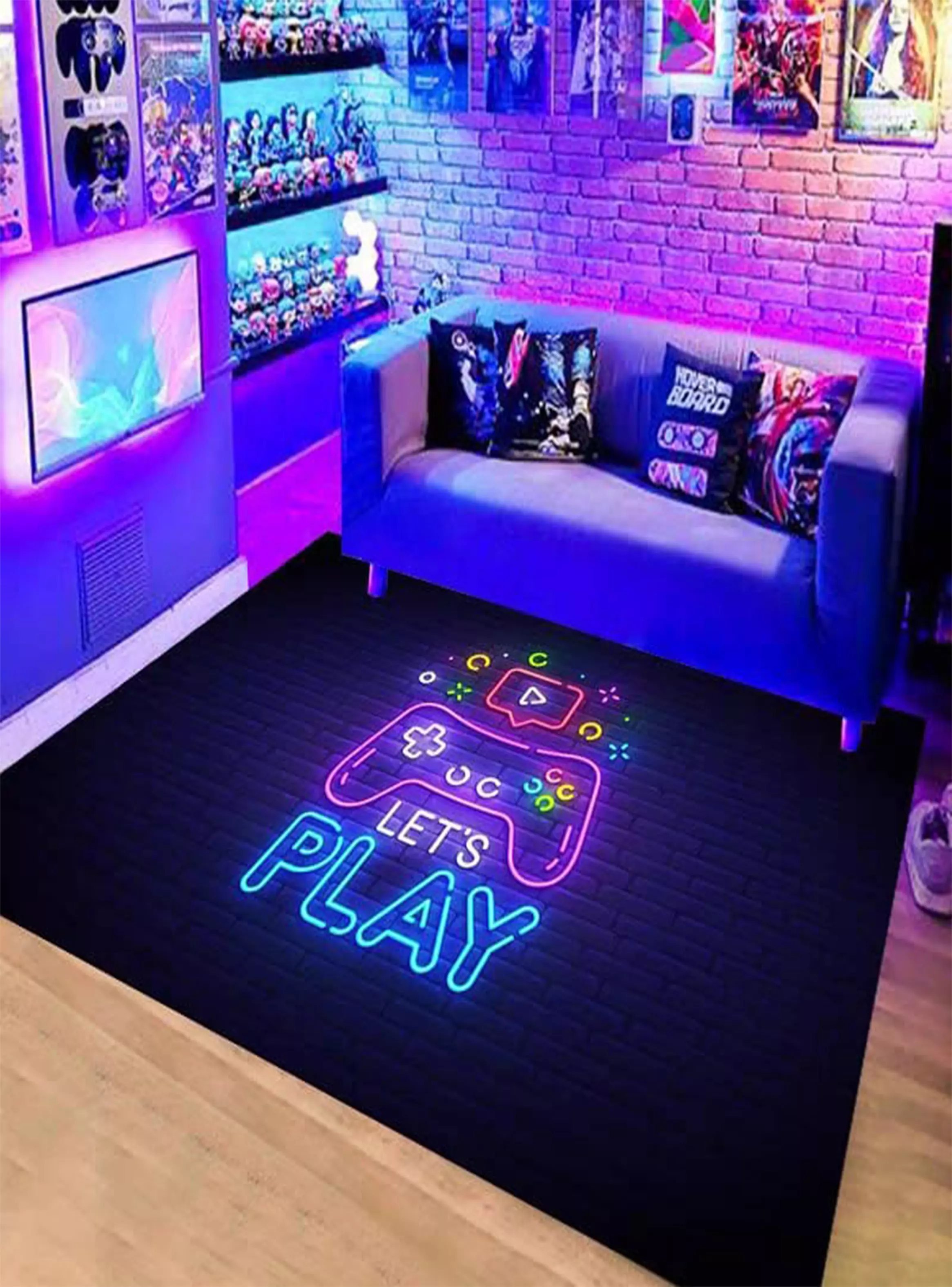 Alfombra 3D juvenil Gamer-Play-1