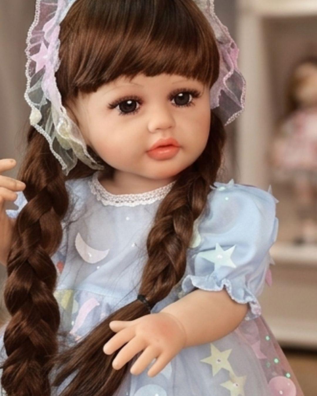 Muñeca Reborn Realista 100% Silicona Sólida - 55cm De Lujo WM-2