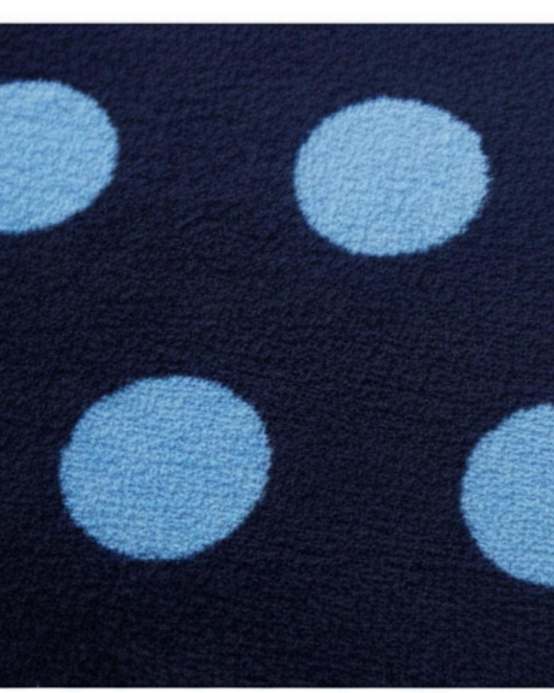 Cobertor Plush Con Chiporro 2 Plazas Extra Suave-Puntos Blue TF-2