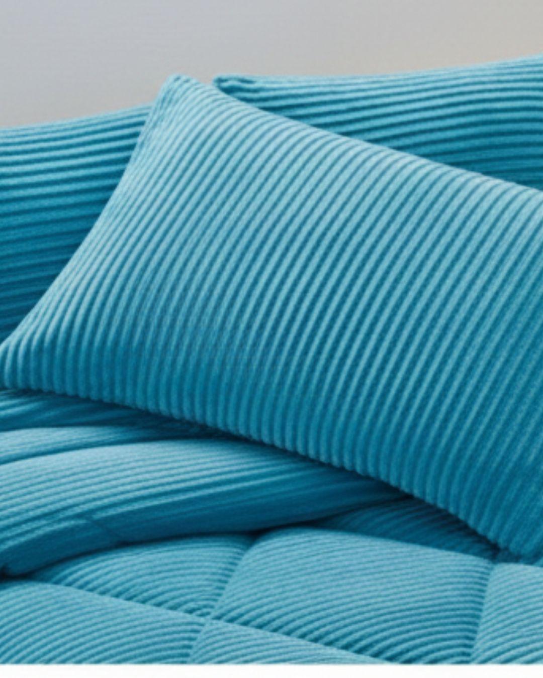 Cobertor de invierno Textura de lineas con chiporro 2P-DNA-3