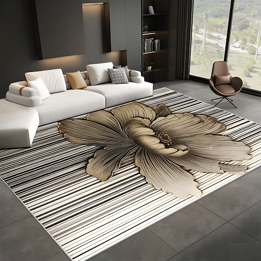 Alfombra Moderna De Lujo FLOR 200x240-0