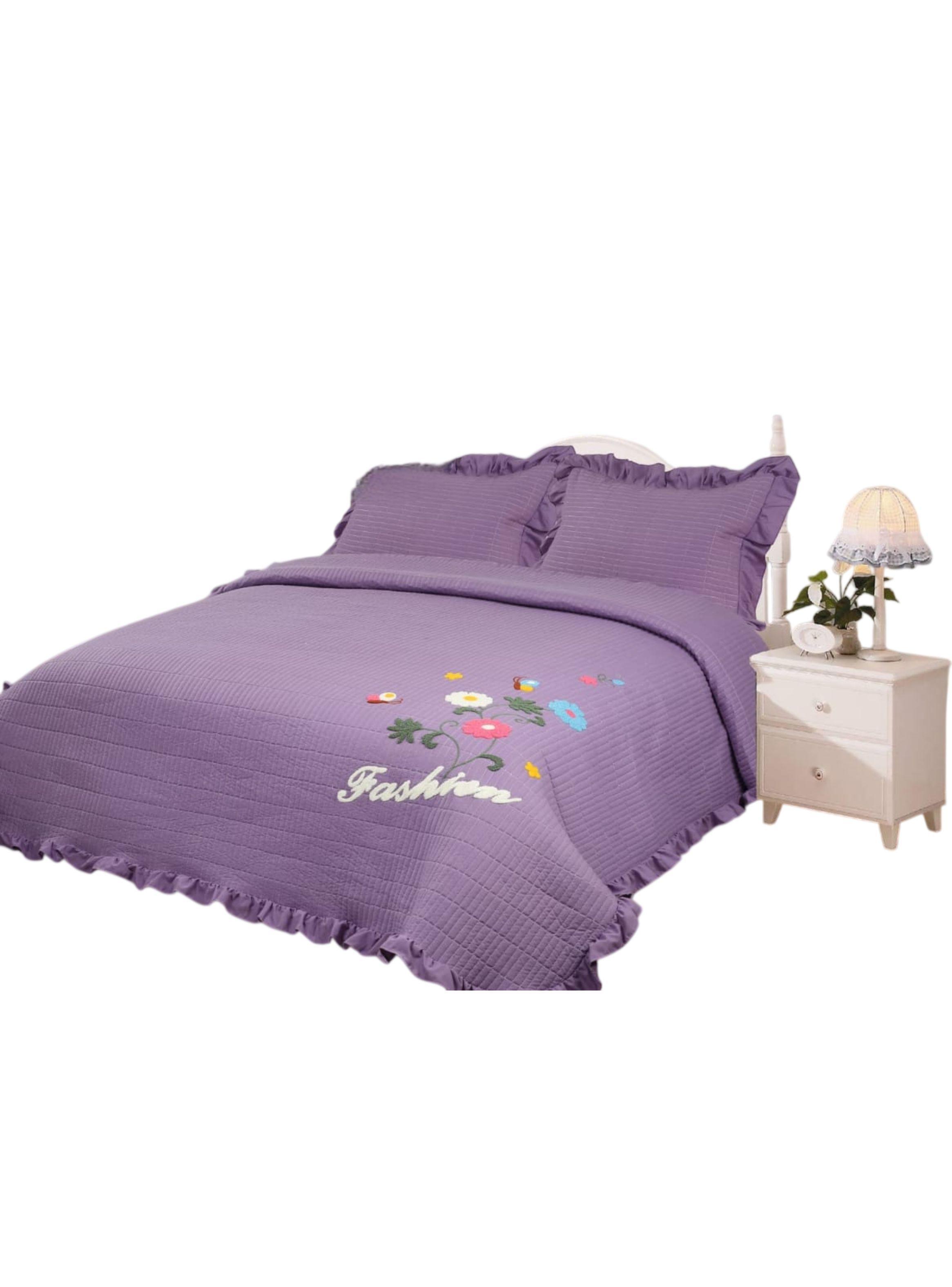 Cubrecama Quilt Bordado Verano 230x250 cm – Ligero, Fresco y Elegante TF-0