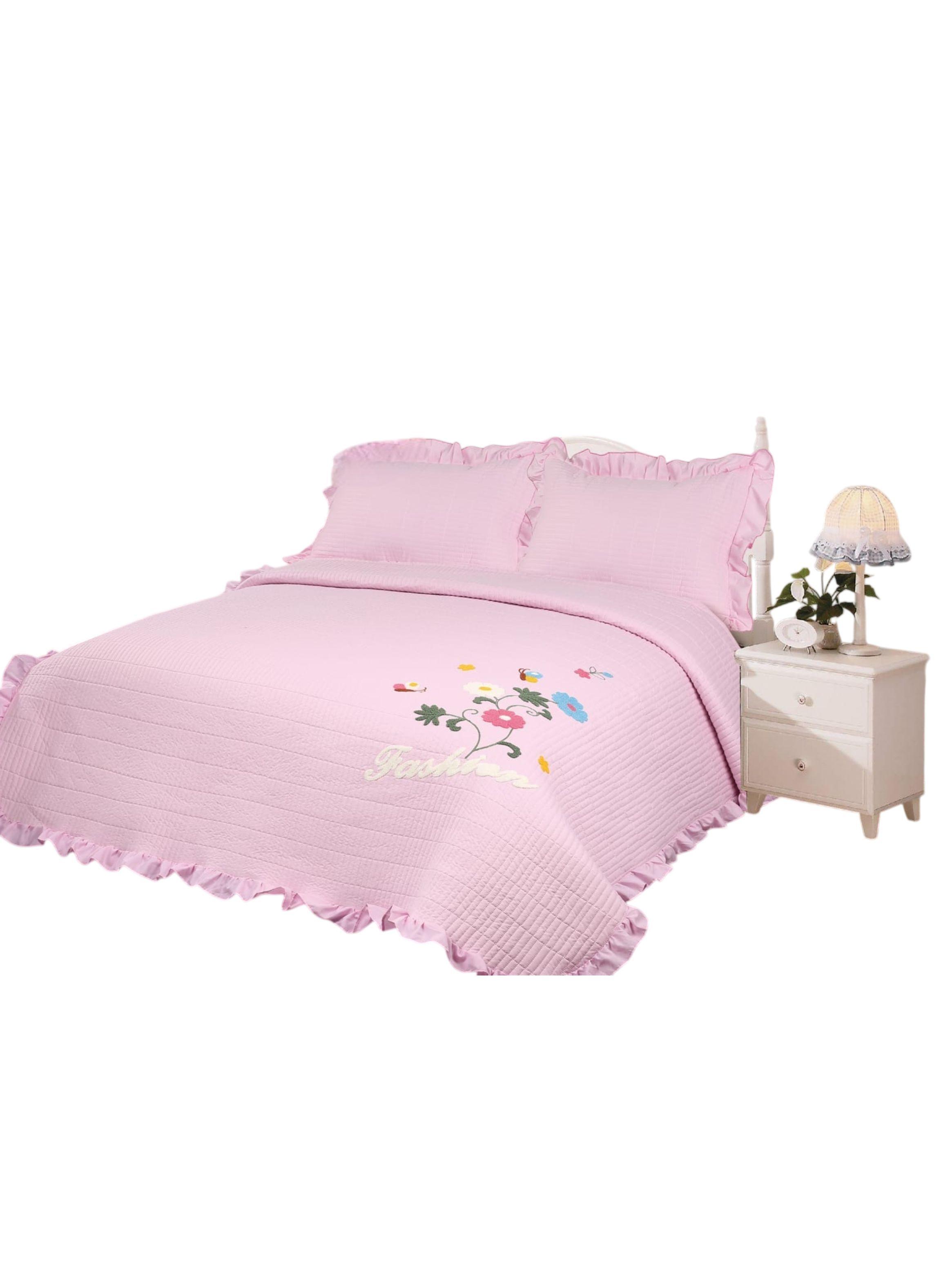 Cubrecama Quilt Bordado Verano 230x250 cm – Ligero, Fresco y Elegante TF-0