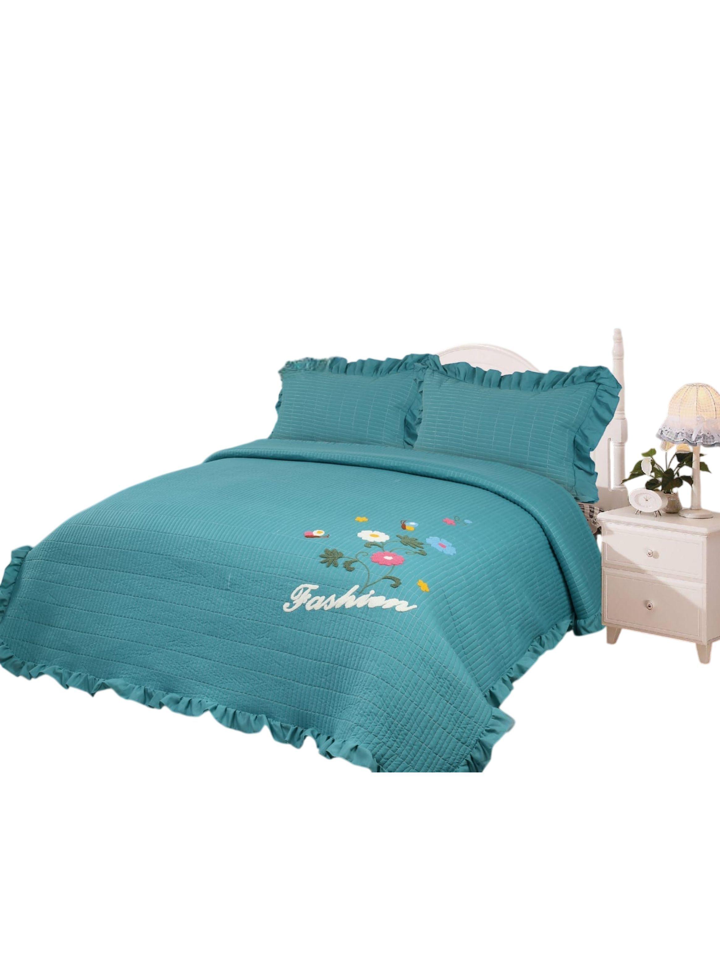 Cubrecama Quilt Bordado Verano 230x250 cm – Ligero, Fresco y Elegante TF-0