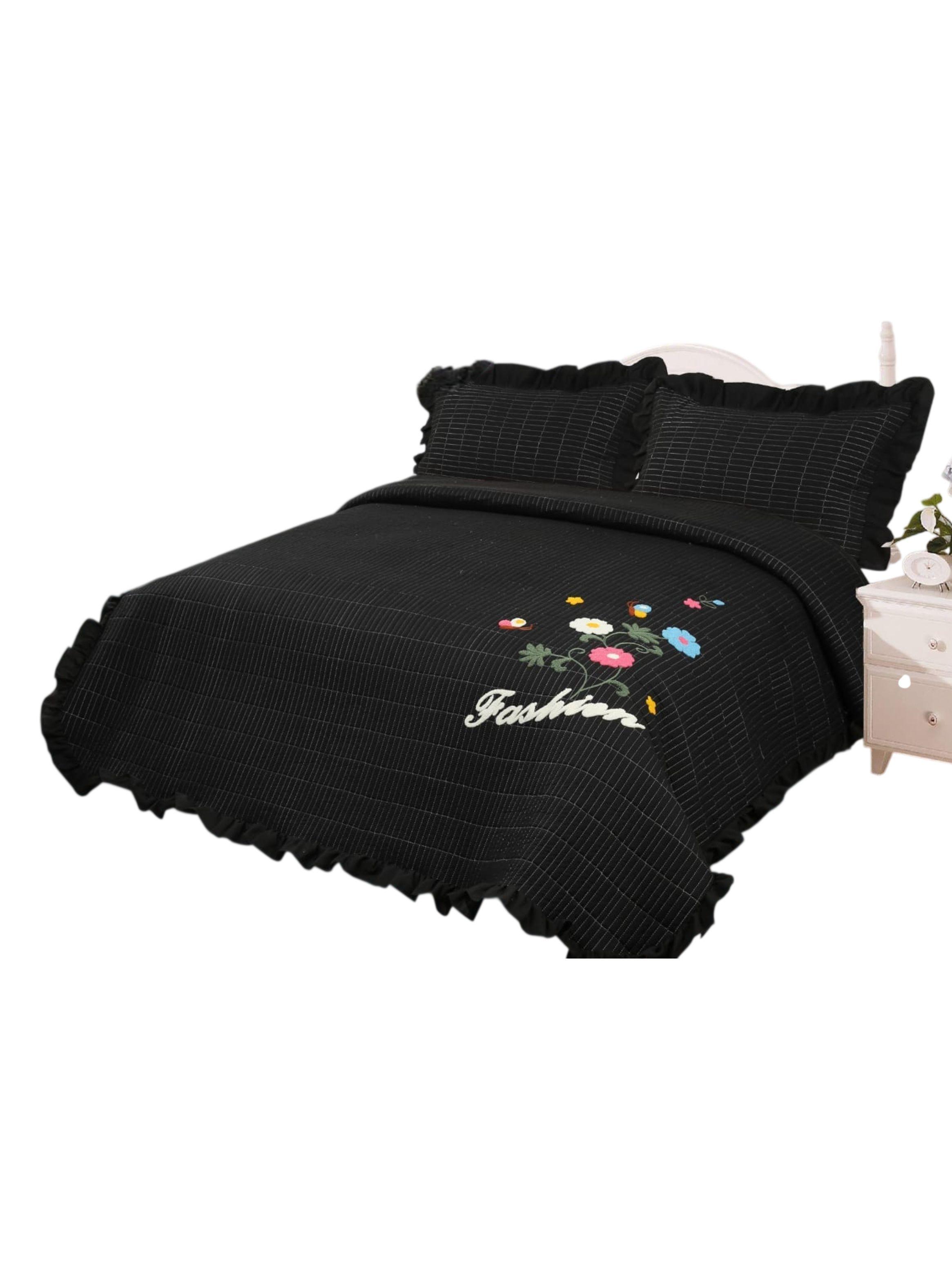 Cubrecama Quilt Bordado Verano 230x250 cm – Ligero, Fresco y Elegante TF-0