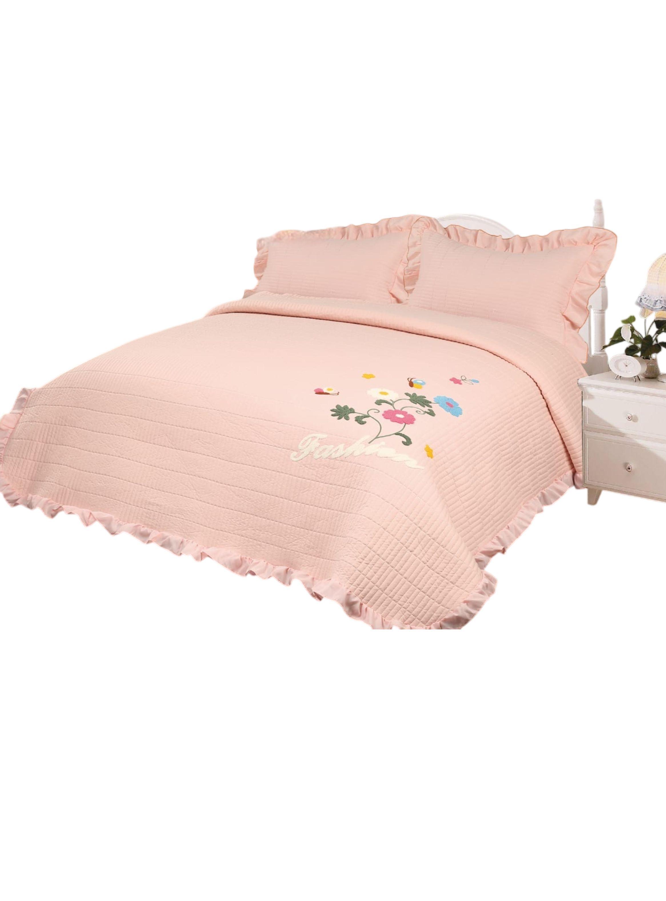 Cubrecama Quilt Bordado Verano 230x250 cm – Ligero, Fresco y Elegante TF-0