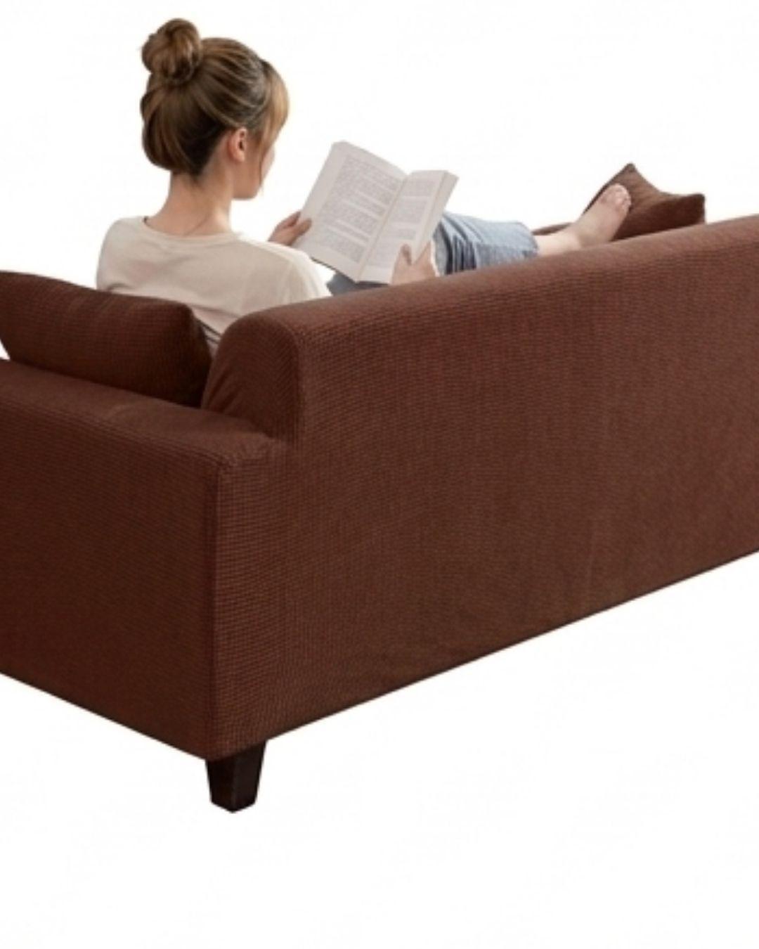 Funda Cubre Sillón 3 Cuerpos - Diseño Texturizado Cuadrillé RS.-2