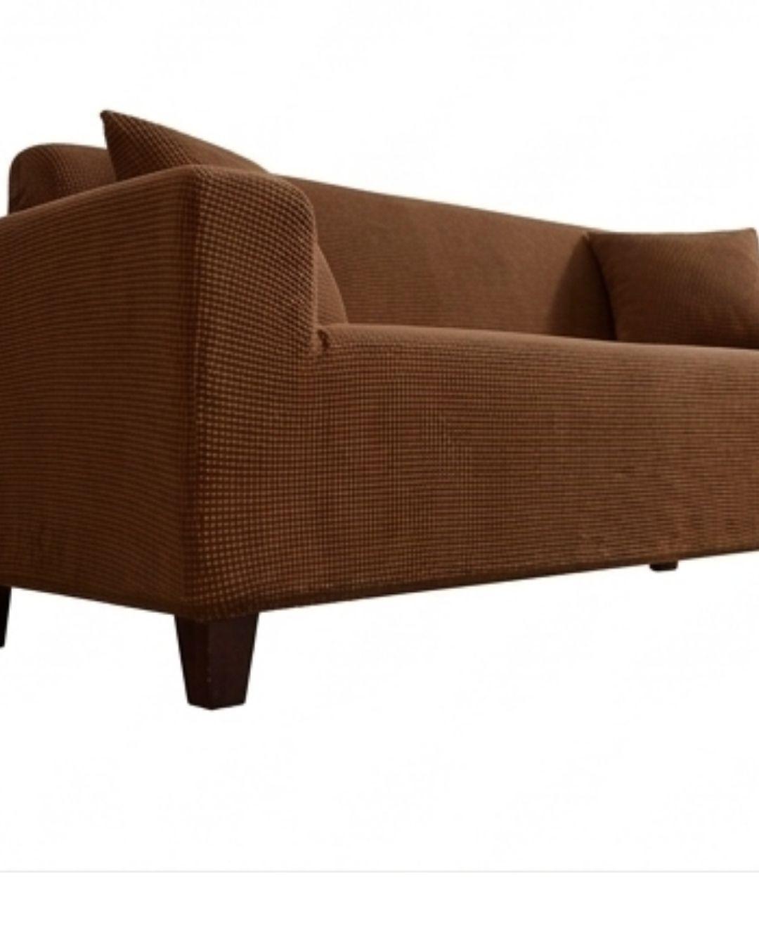 Funda Cubre Sillón 3 Cuerpos - Diseño Texturizado Cuadrillé RS.-4