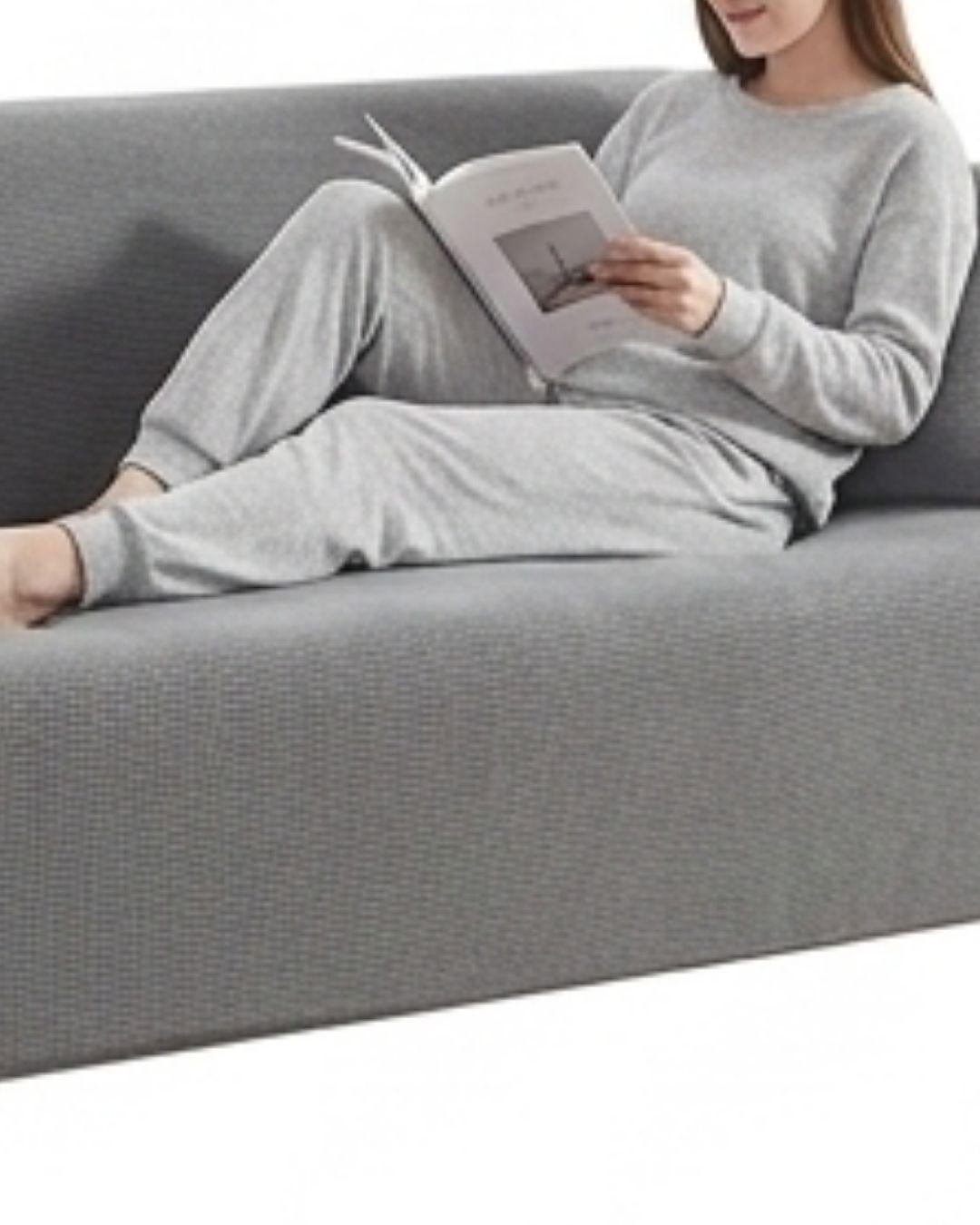Funda Cubre Sillón 3 Cuerpos - Diseño Texturizado Cuadrillé RS.-2