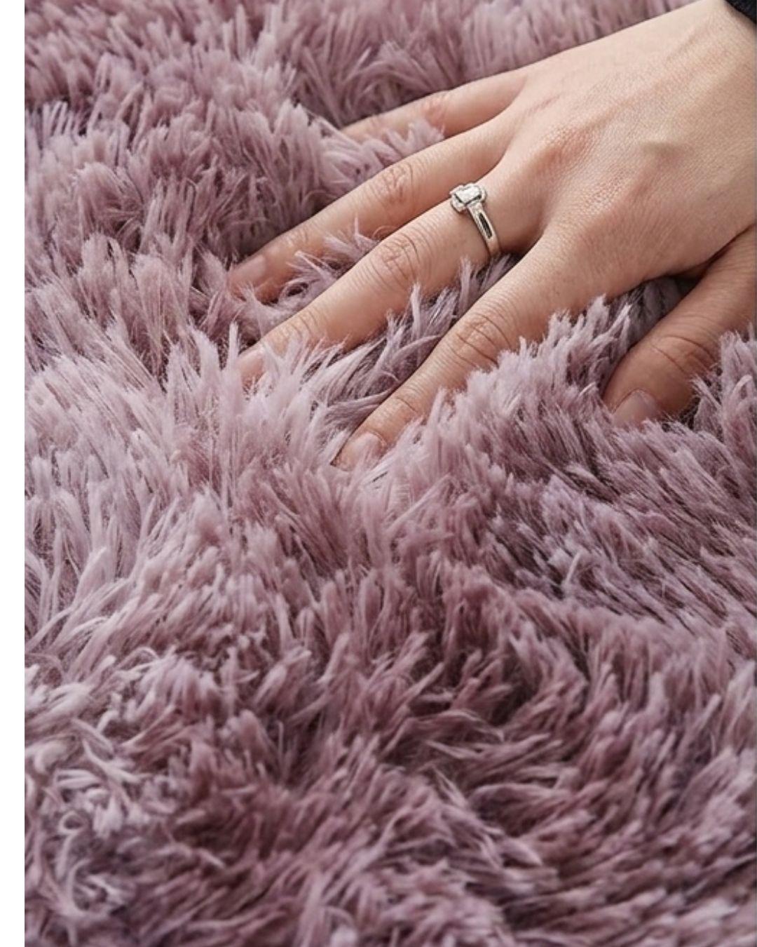 Alfombra Peluda Redonda 120 Cm Peluda Suave Premium Living-2