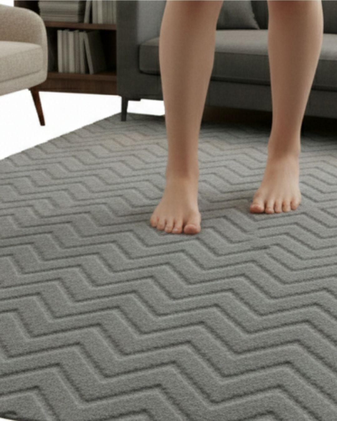 Alfombra Decorativa Jacquard de Diseño Moderno para Living. 160x200-WyM -3