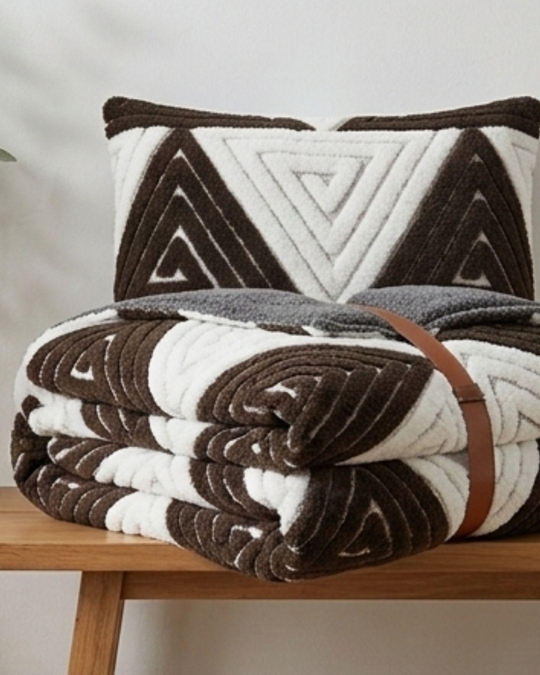 Cobertores de Jacquard cutting. KING-TF.-2