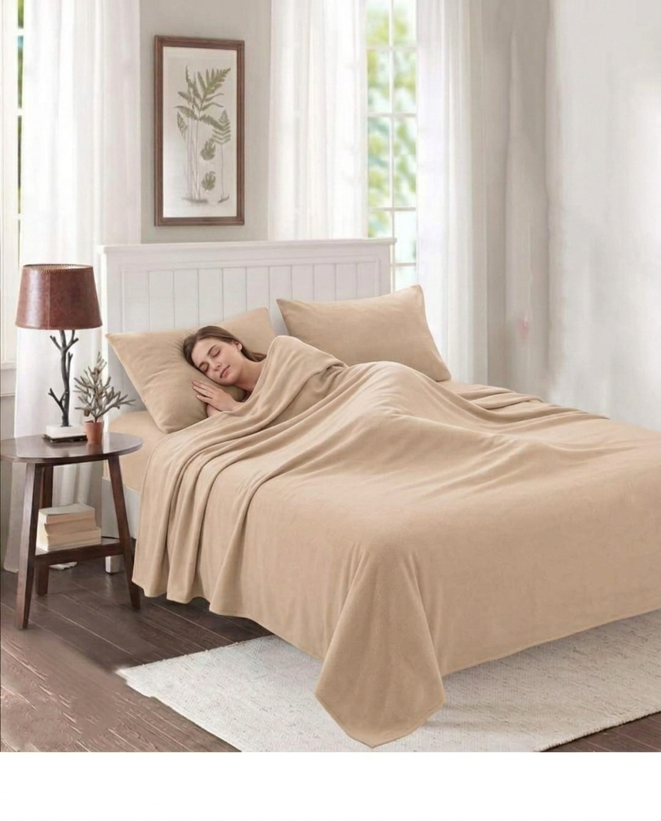 Sábanas de Polar Premium 2P - Suavidad Térmica y Confort Superior F.YA-2