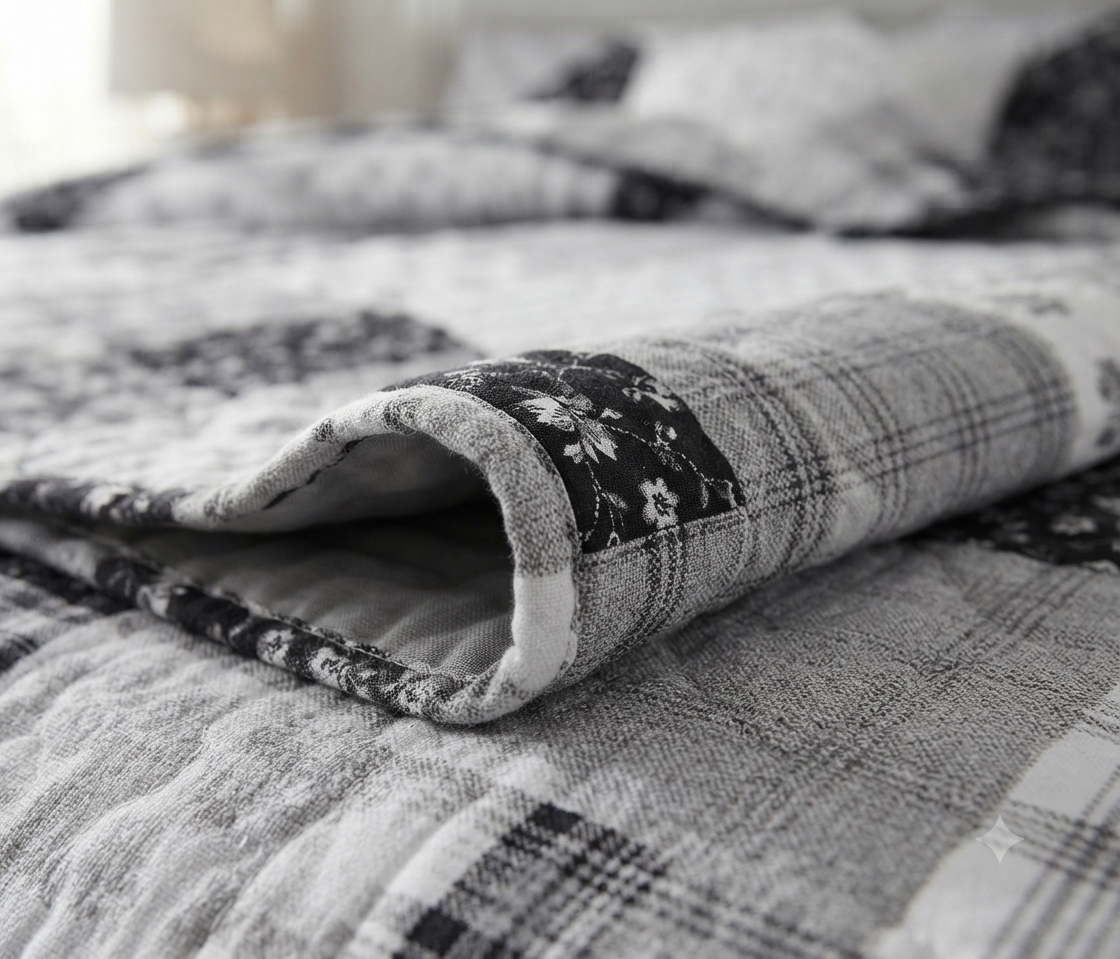 Cubrecama Quilt - Diseño Moderno. - 2 Plazas TF.-1