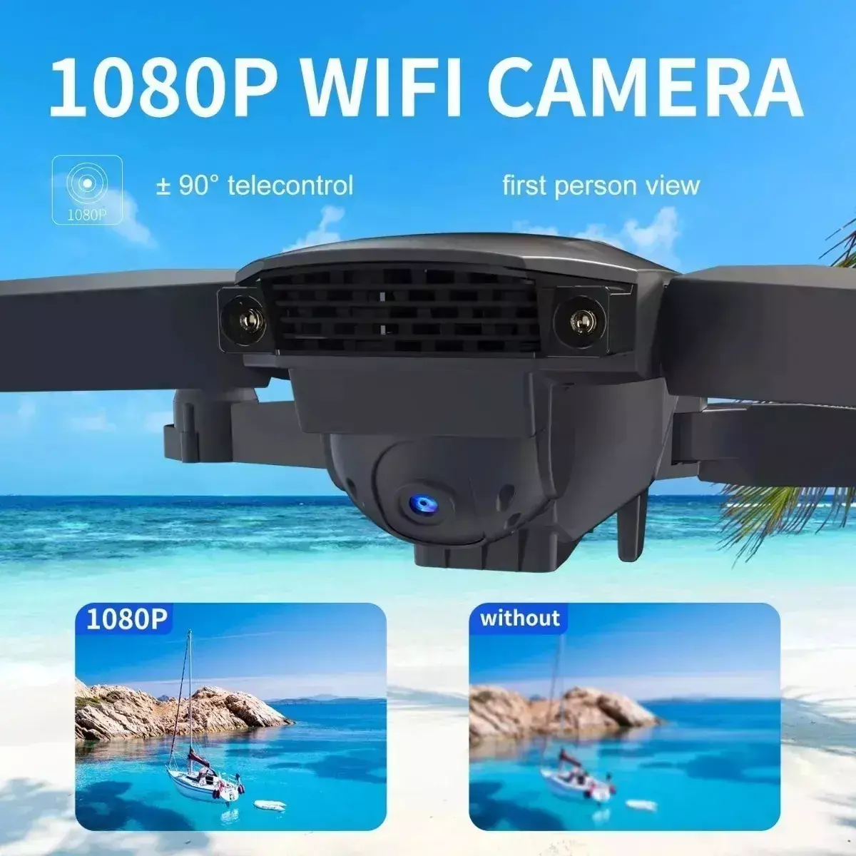 Drone 4k Profesional Dual Cámara Wifi Fpv-4