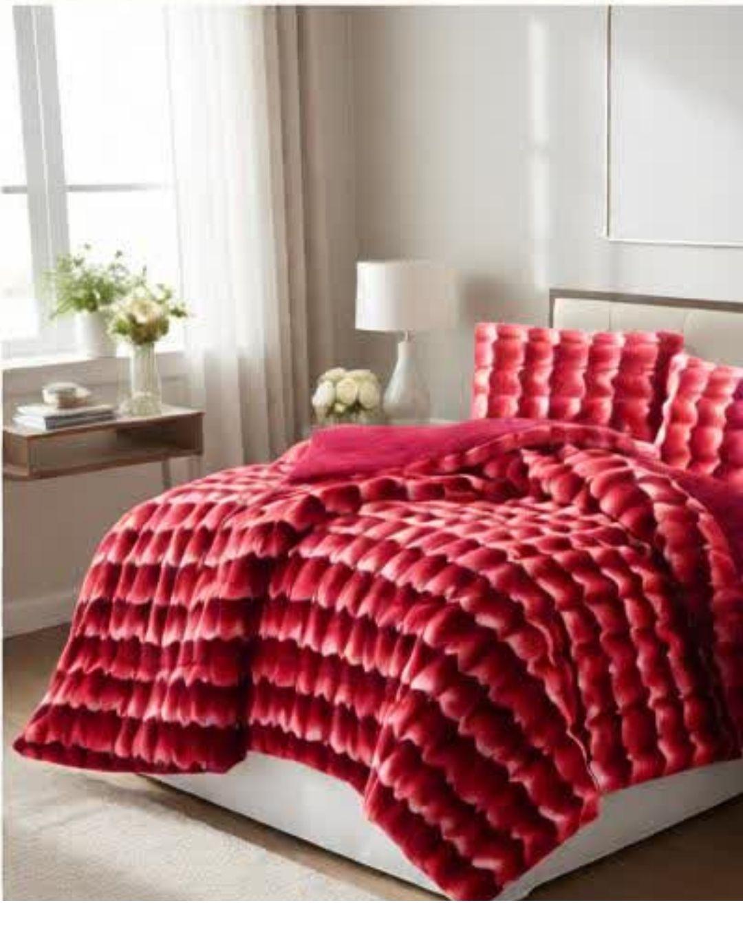 Cobertor de Invierno Premium - Diseño,Piel de Conejo Sintetica 2P TF-3