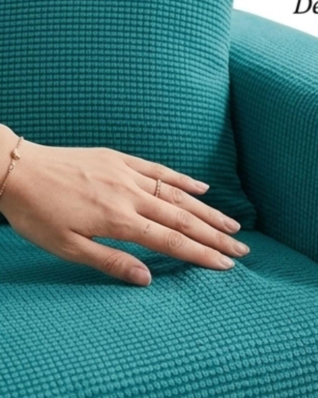 Funda Cubre Sillón 4 Cuerpos - Diseño Texturizado Cuadrillé RS-1